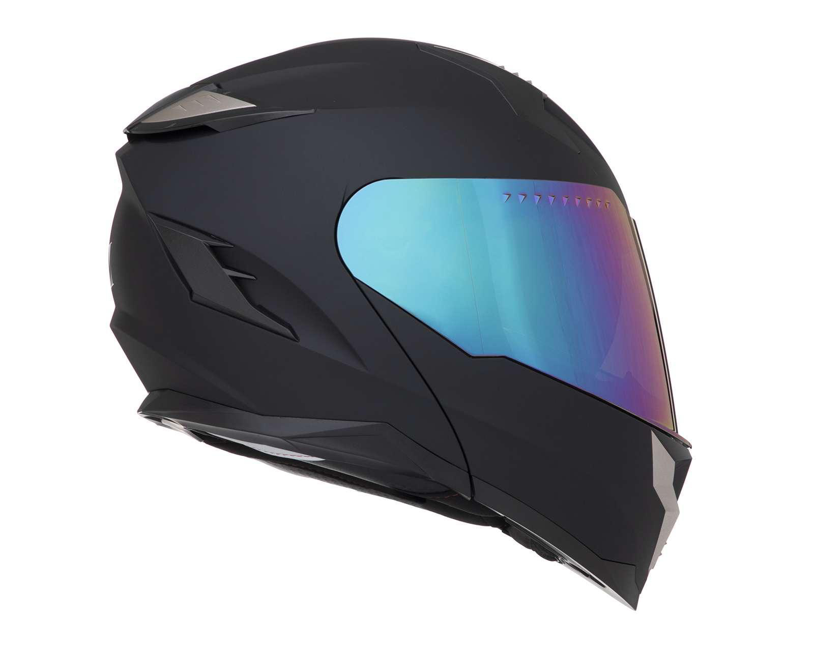 Foto 6 pulgar | Casco para Motociclista Brumm Extra Grande Negro