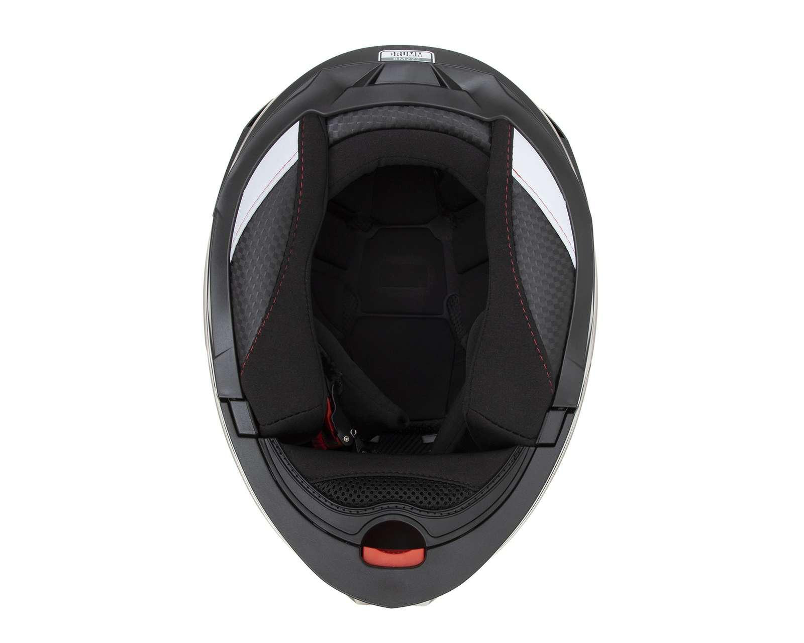 Foto 8 pulgar | Casco para Motociclista Brumm Extra Grande Negro