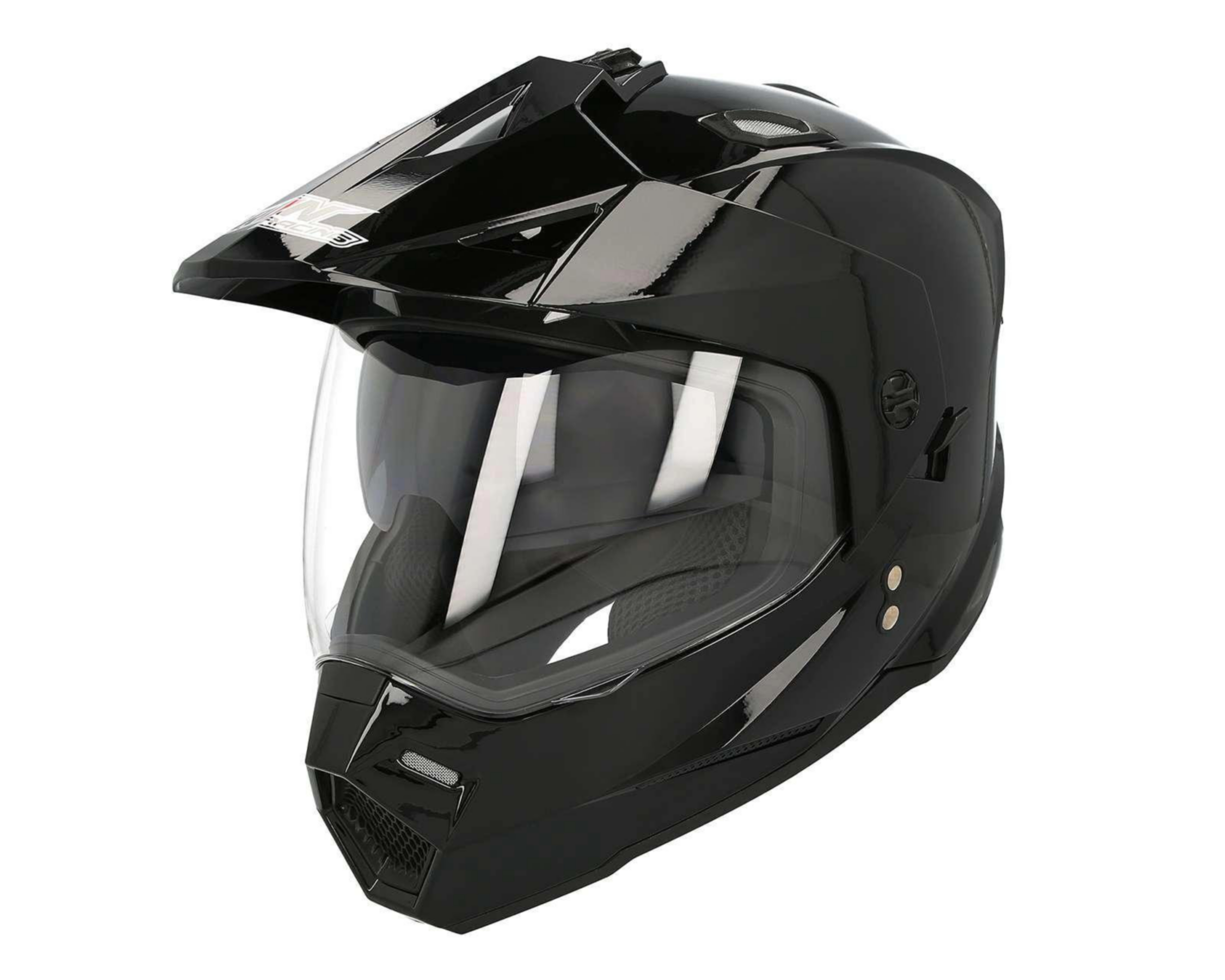 Casco para Motociclista Iron Racing Cross Mediano Negro