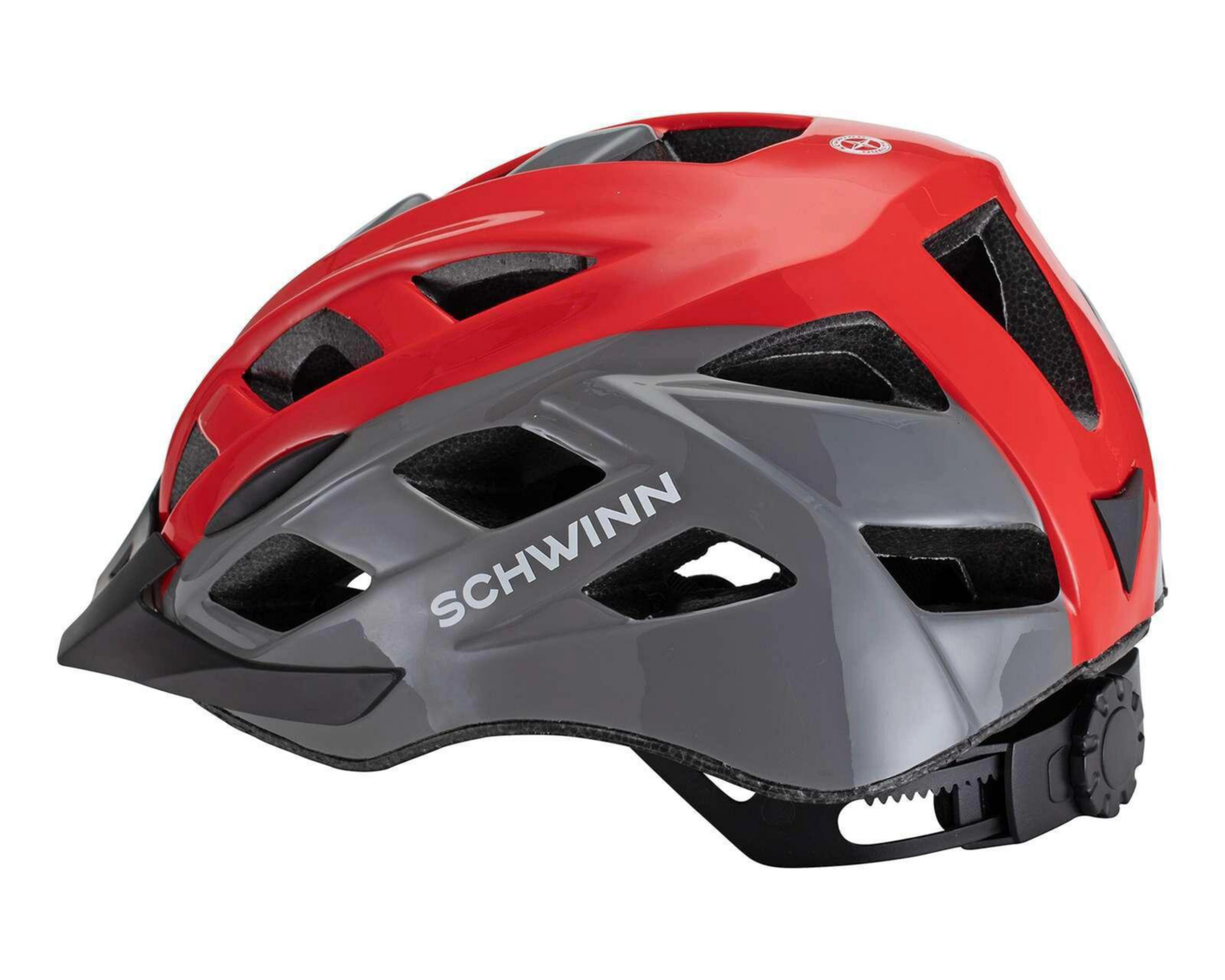 Foto 3 pulgar | Casco para Ciclista Schwinn Gris/Rojo