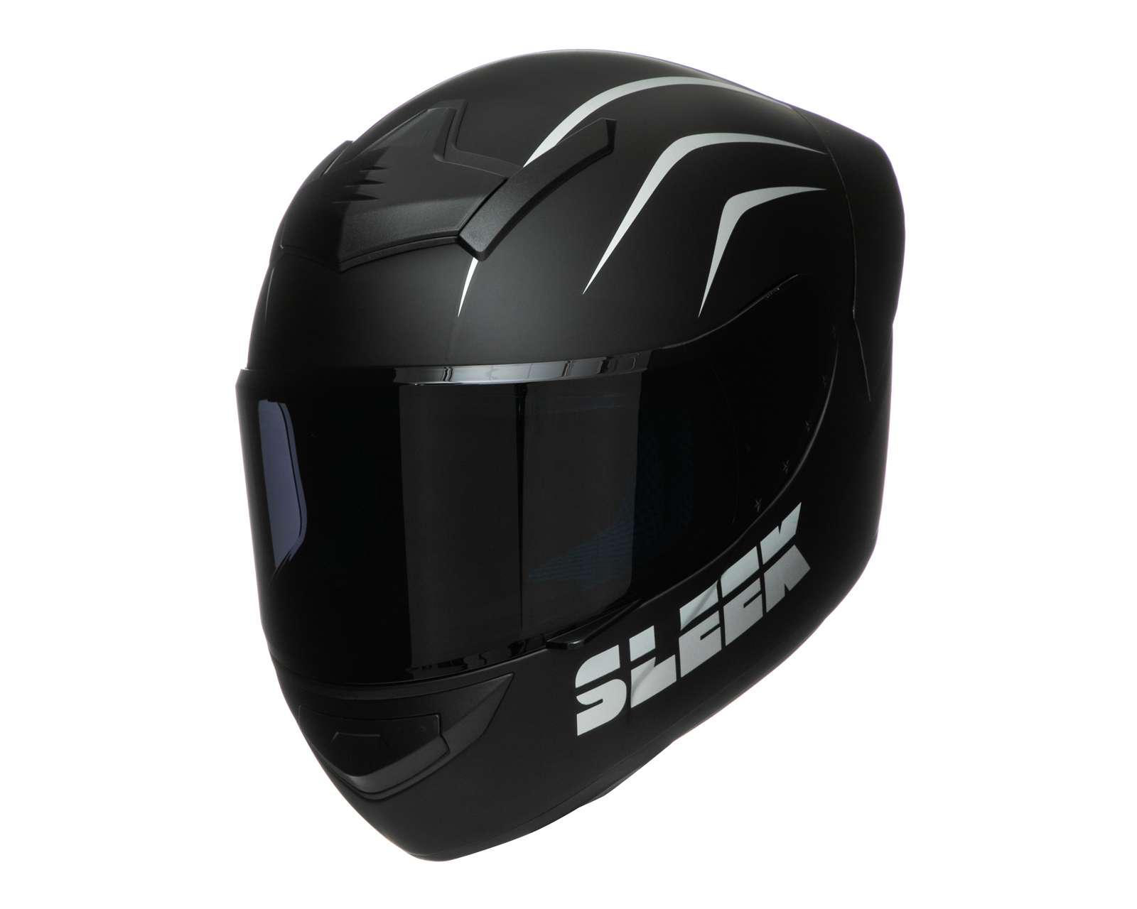 Foto 2 pulgar | Casco para Motociclista Sleek Extragrande Negro