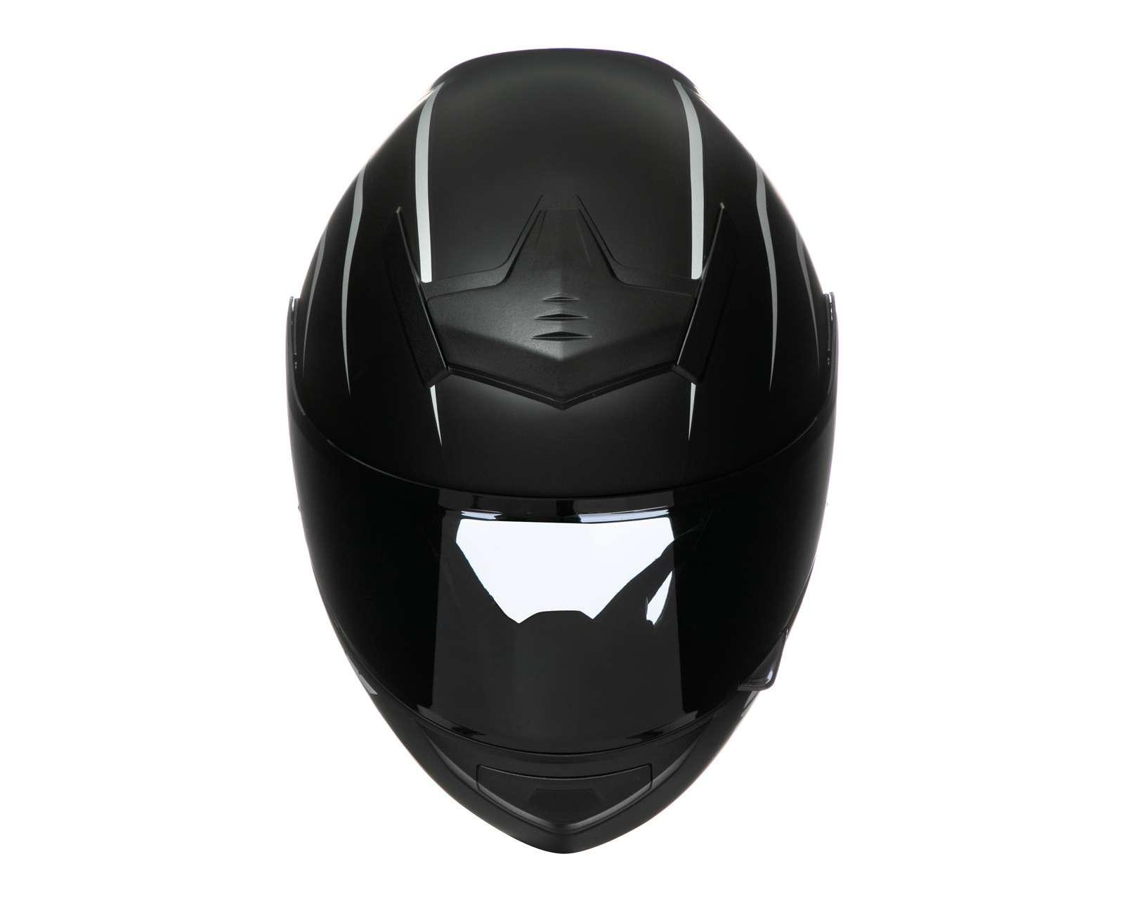 Foto 7 pulgar | Casco para Motociclista Sleek Extragrande Negro