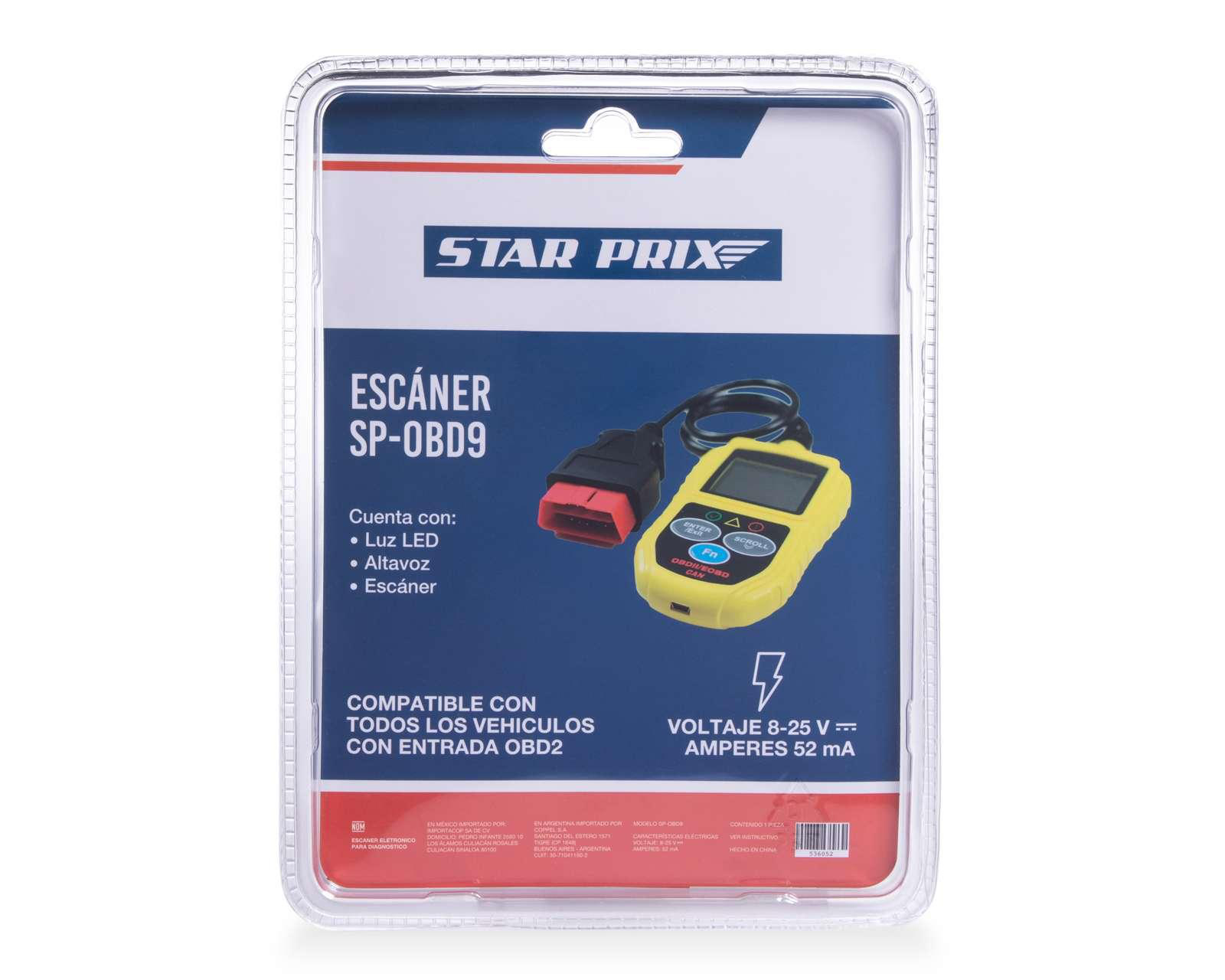 Foto 3 pulgar | Escáner Electrónico Starprix SP-OBD9