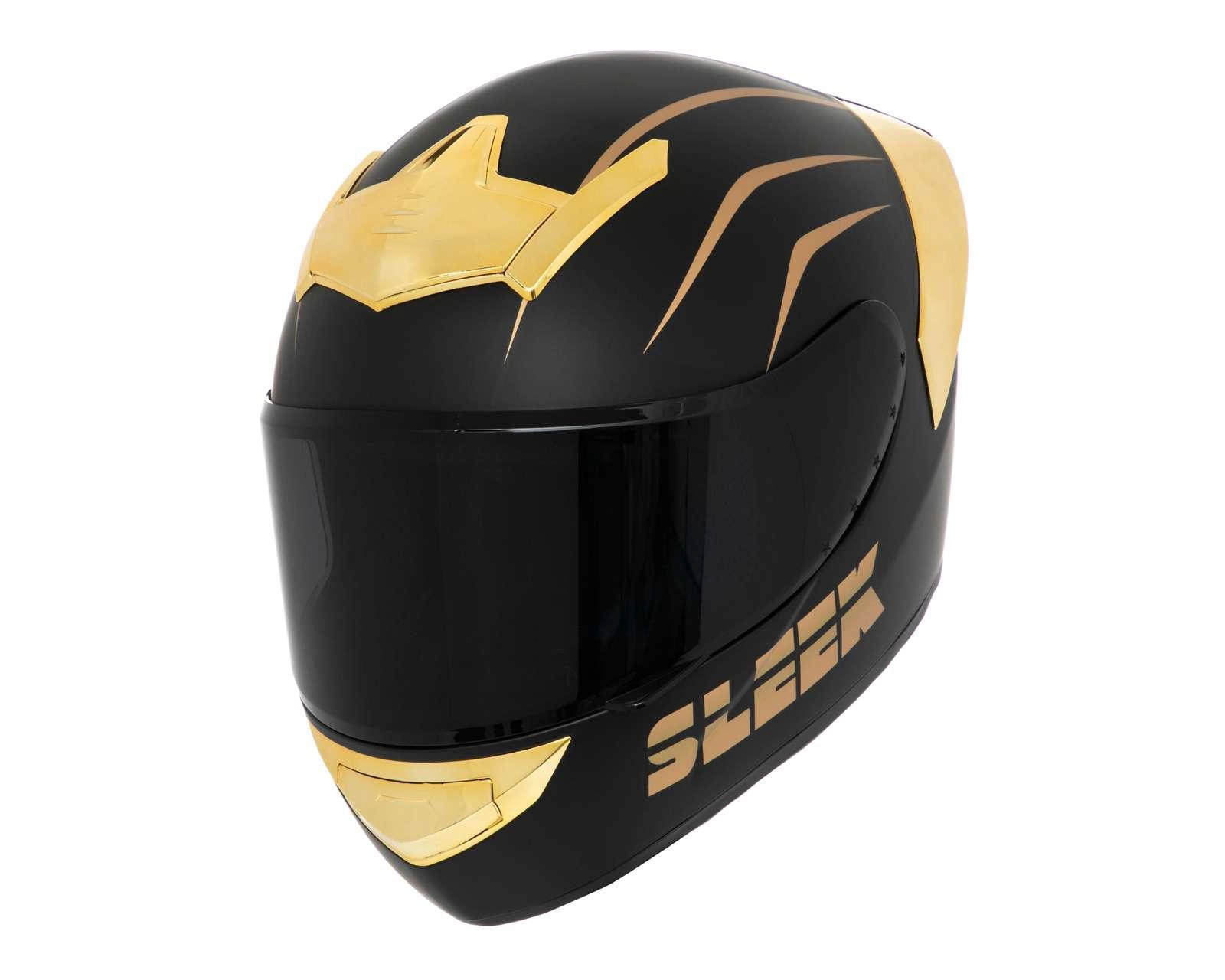 Foto 2 pulgar | Casco para Motociclista Sleek Mediano Negro