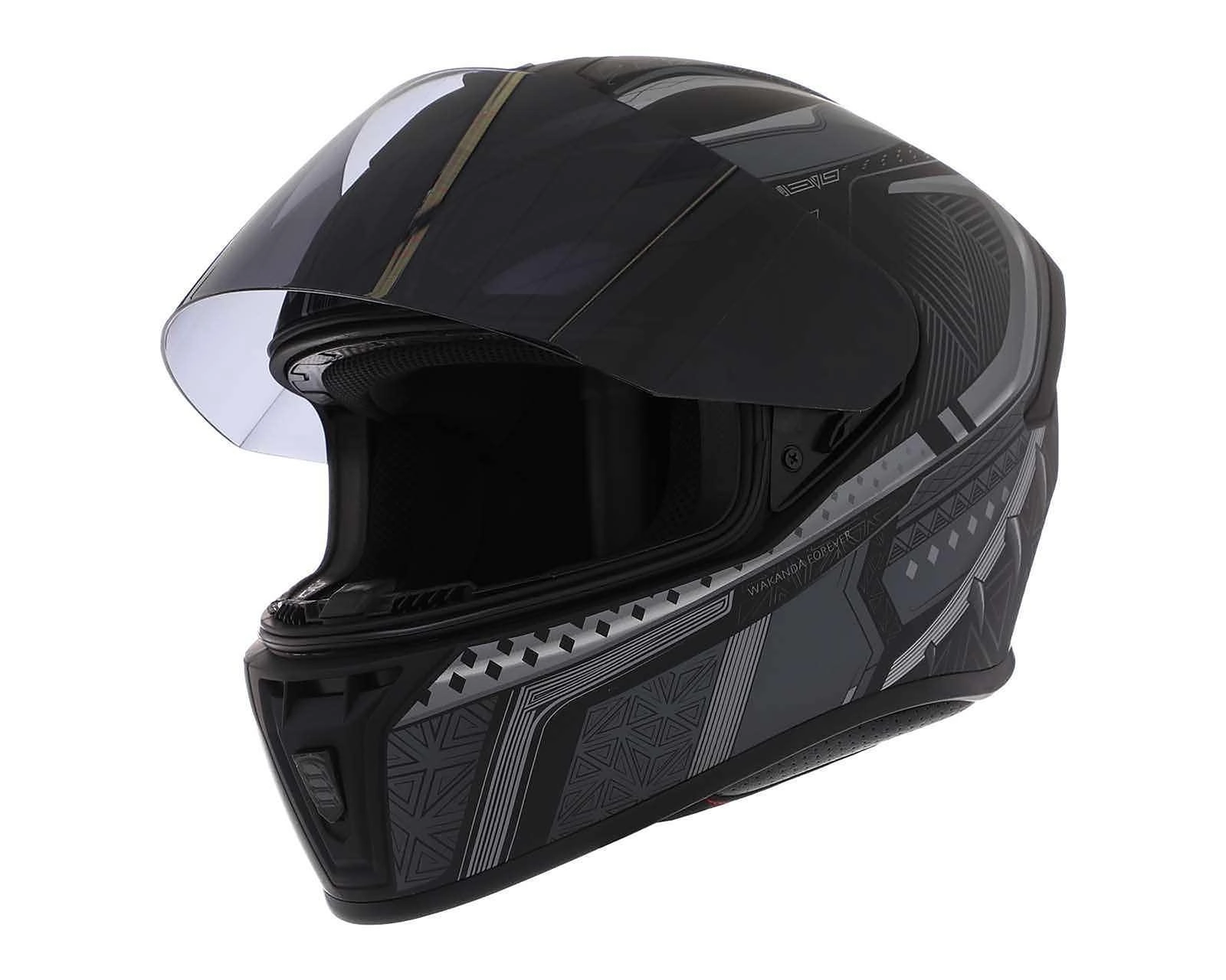 Foto 3 pulgar | Casco para Motociclista Edge Extragrande Black Panther Negro