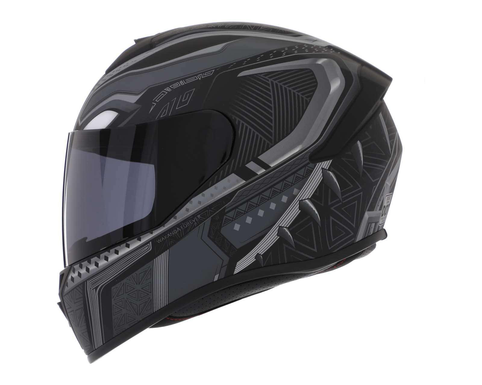 Foto 4 pulgar | Casco para Motociclista Edge Extragrande Black Panther Negro