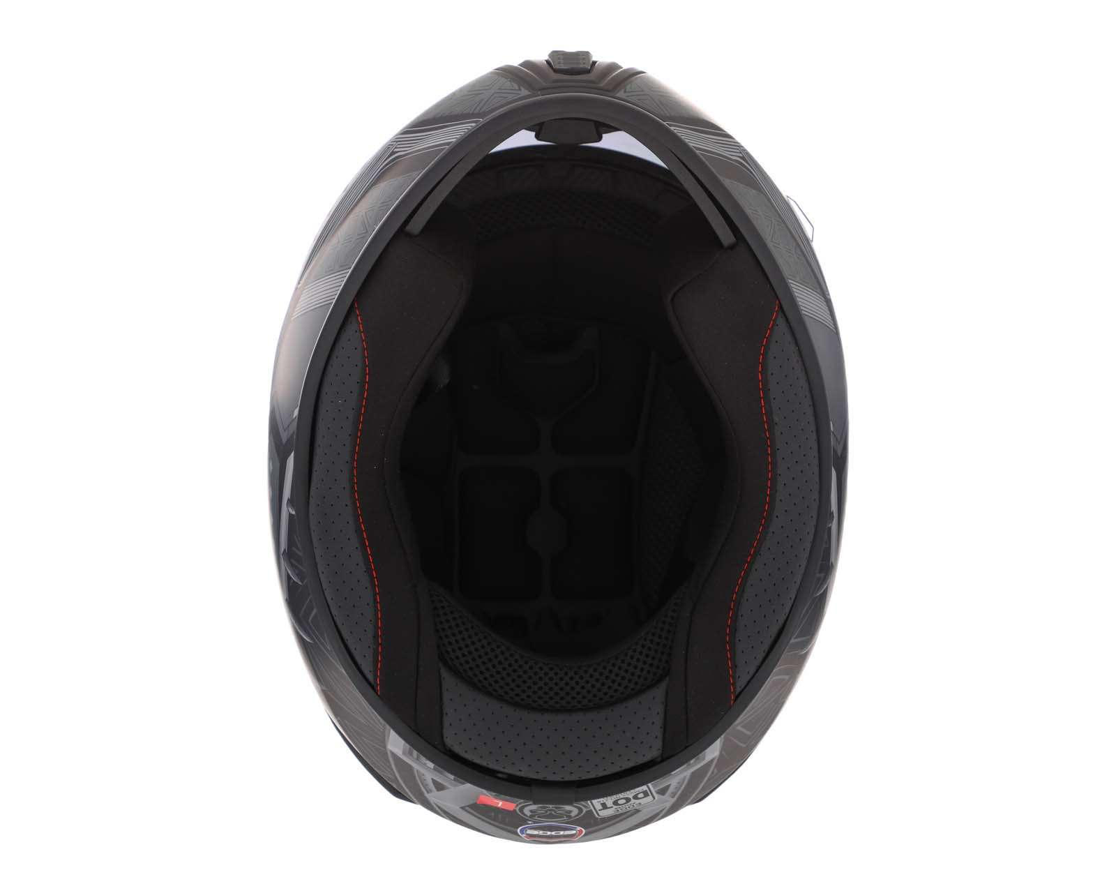 Foto 8 pulgar | Casco para Motociclista Edge Extragrande Black Panther Negro