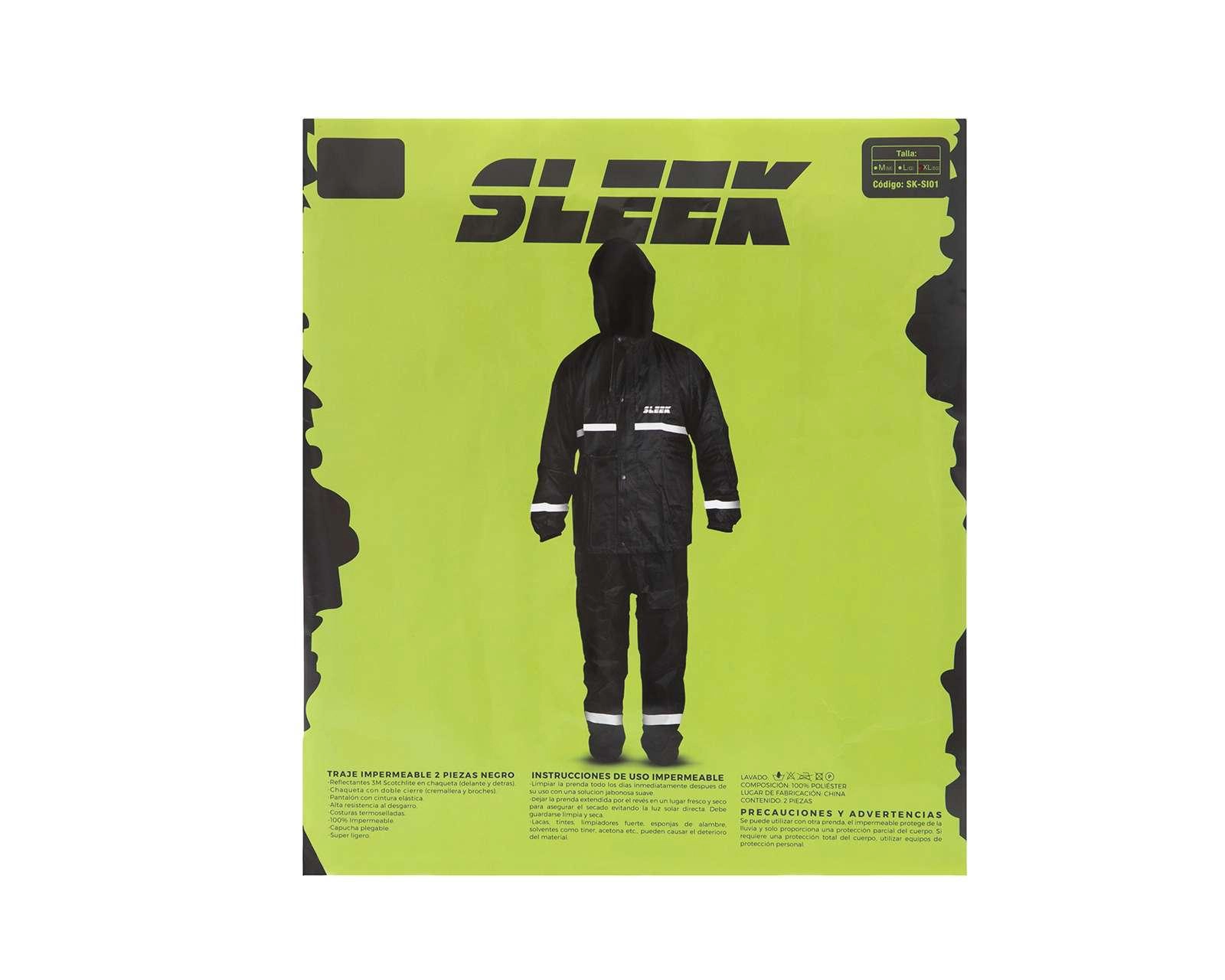 Foto 6 | Pantalón y Chamarra Impermeable Sleek SK-SI01 Extragrande