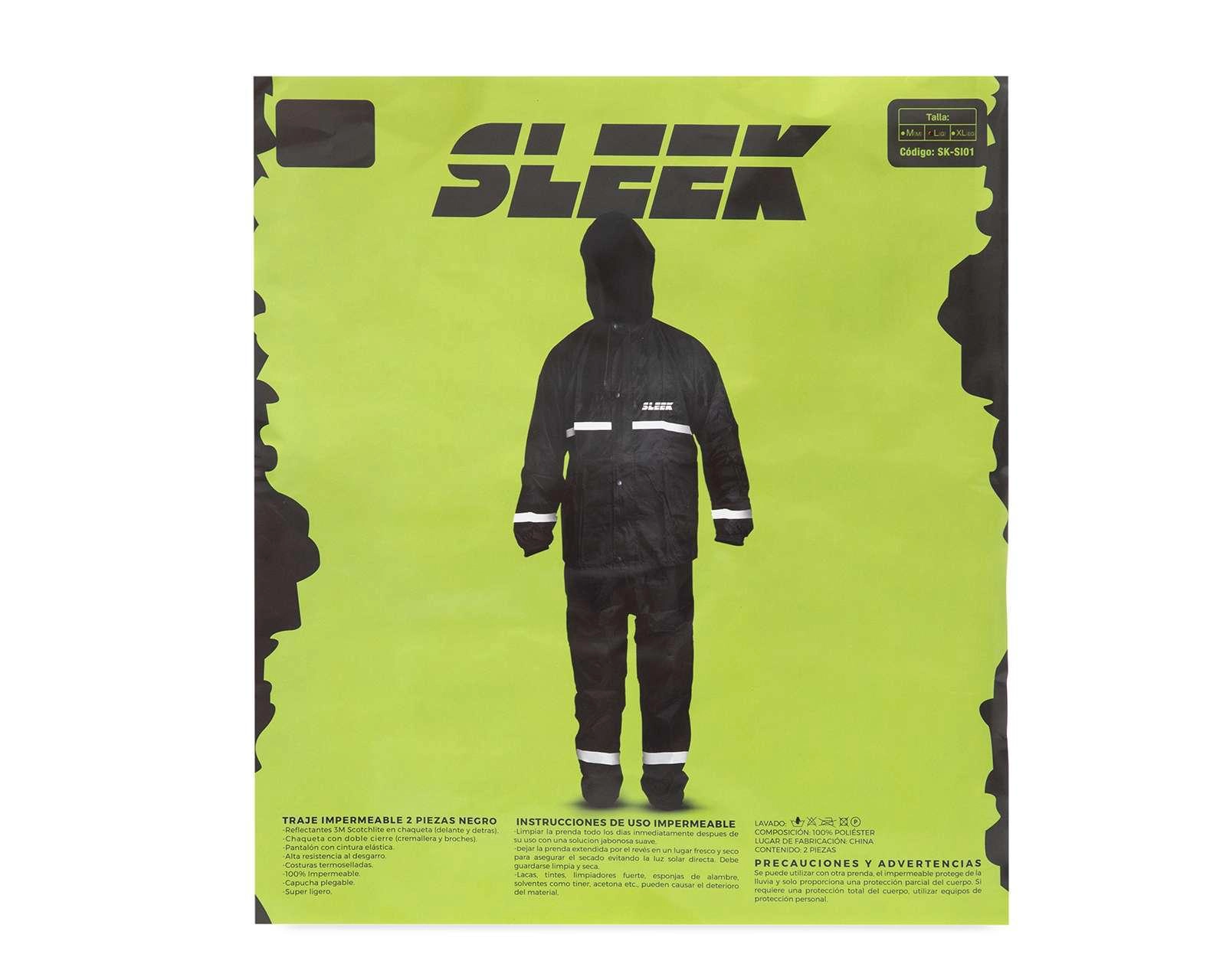 Foto 6 | Pantalón y Chamarra Impermeable Sleek SK-SI01 Grande