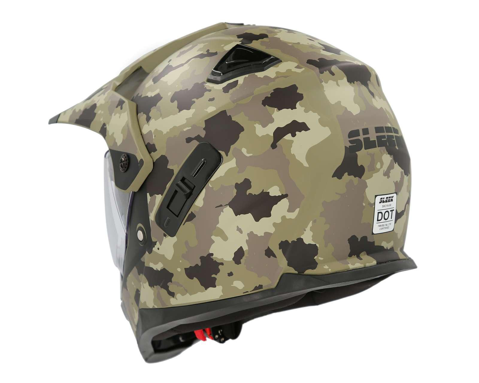 Foto 4 pulgar | Casco para Motociclista Sleek Mediano Verde