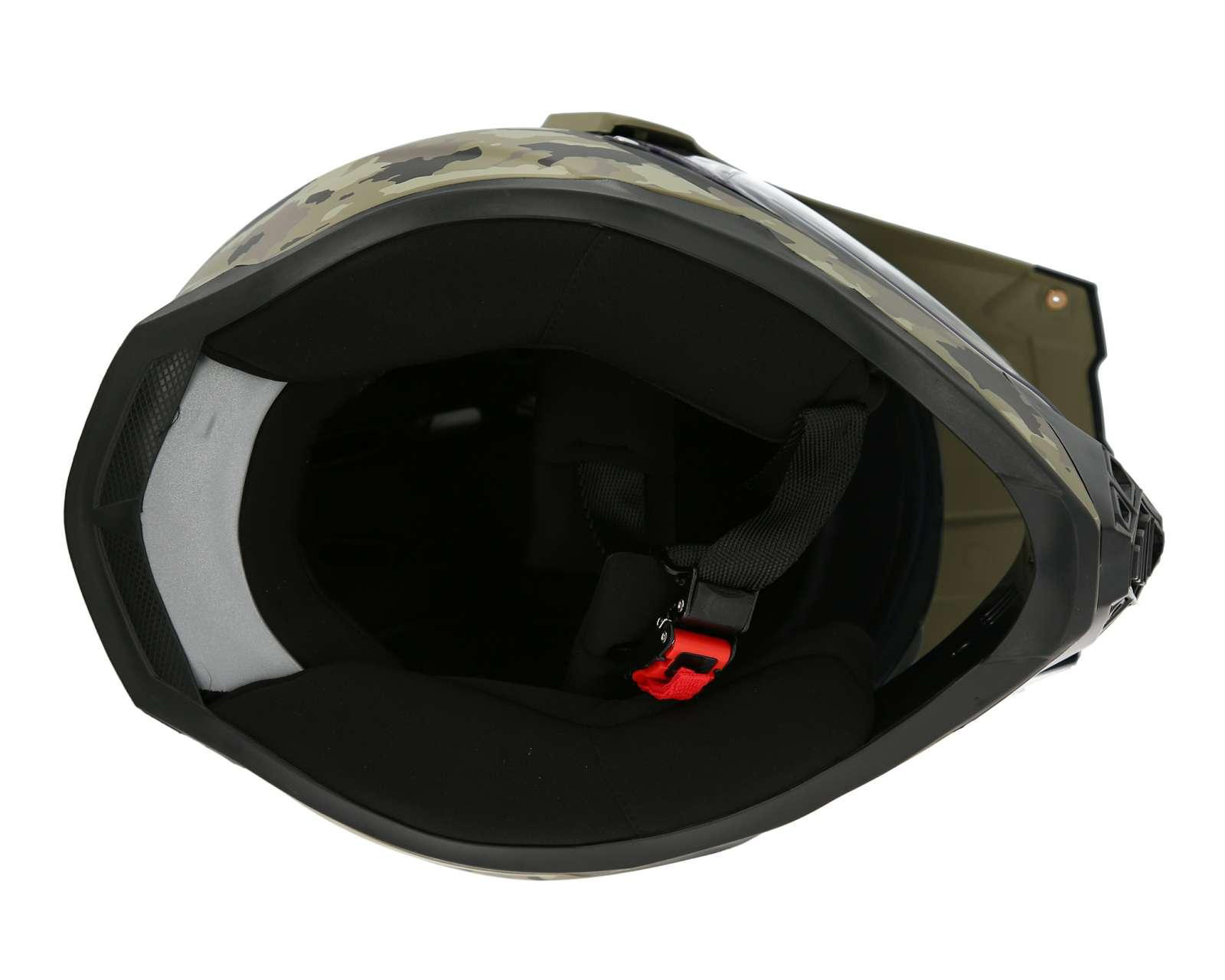 Foto 8 pulgar | Casco para Motociclista Sleek Mediano Verde