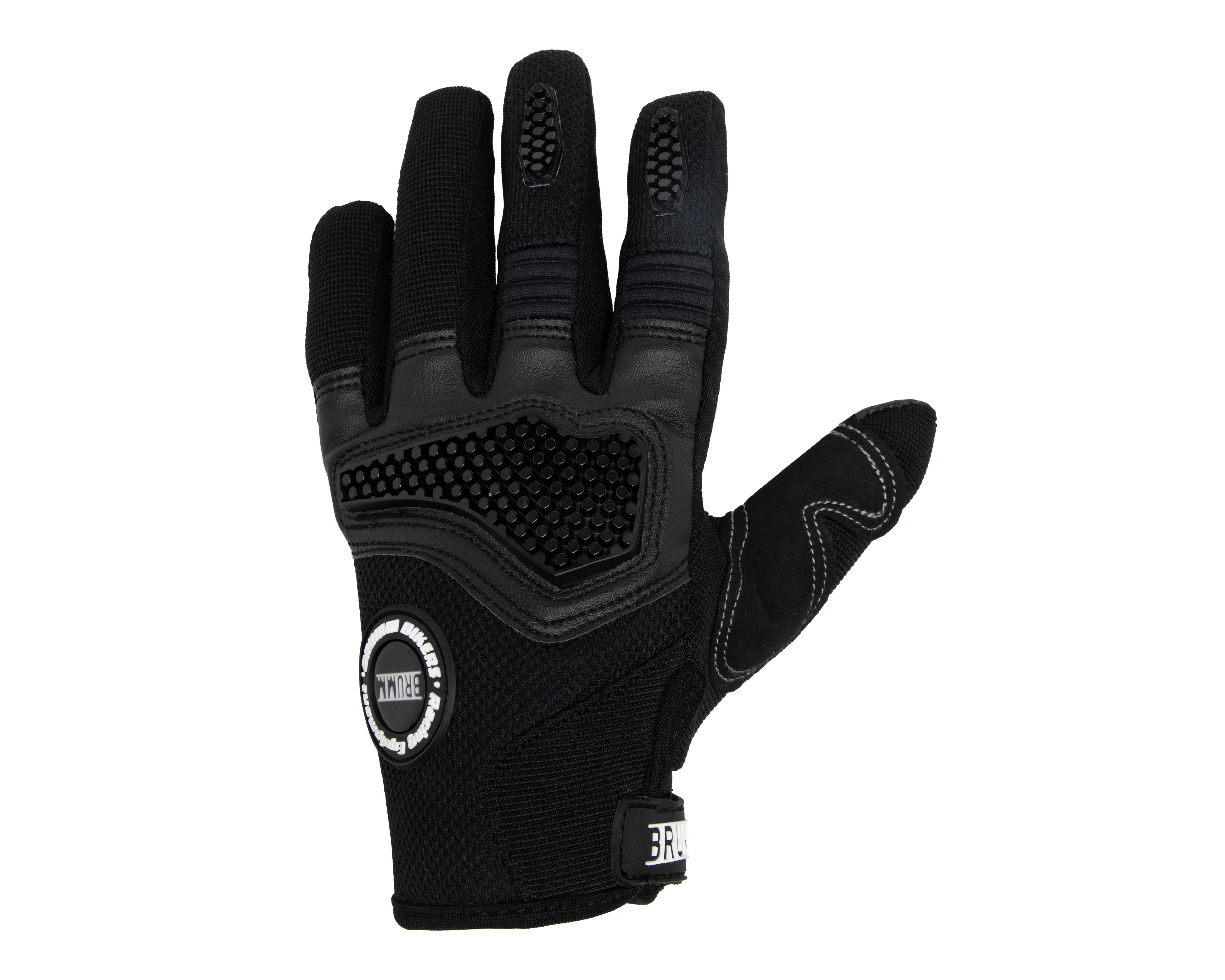 Foto 2 pulgar | Guantes para Motociclista Brumm BM-GT102 EG Negro Extragrande