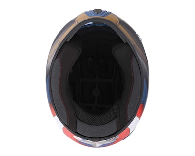 Foto 8 | Casco para Motociclista Edge Mediano Capitán América Azul