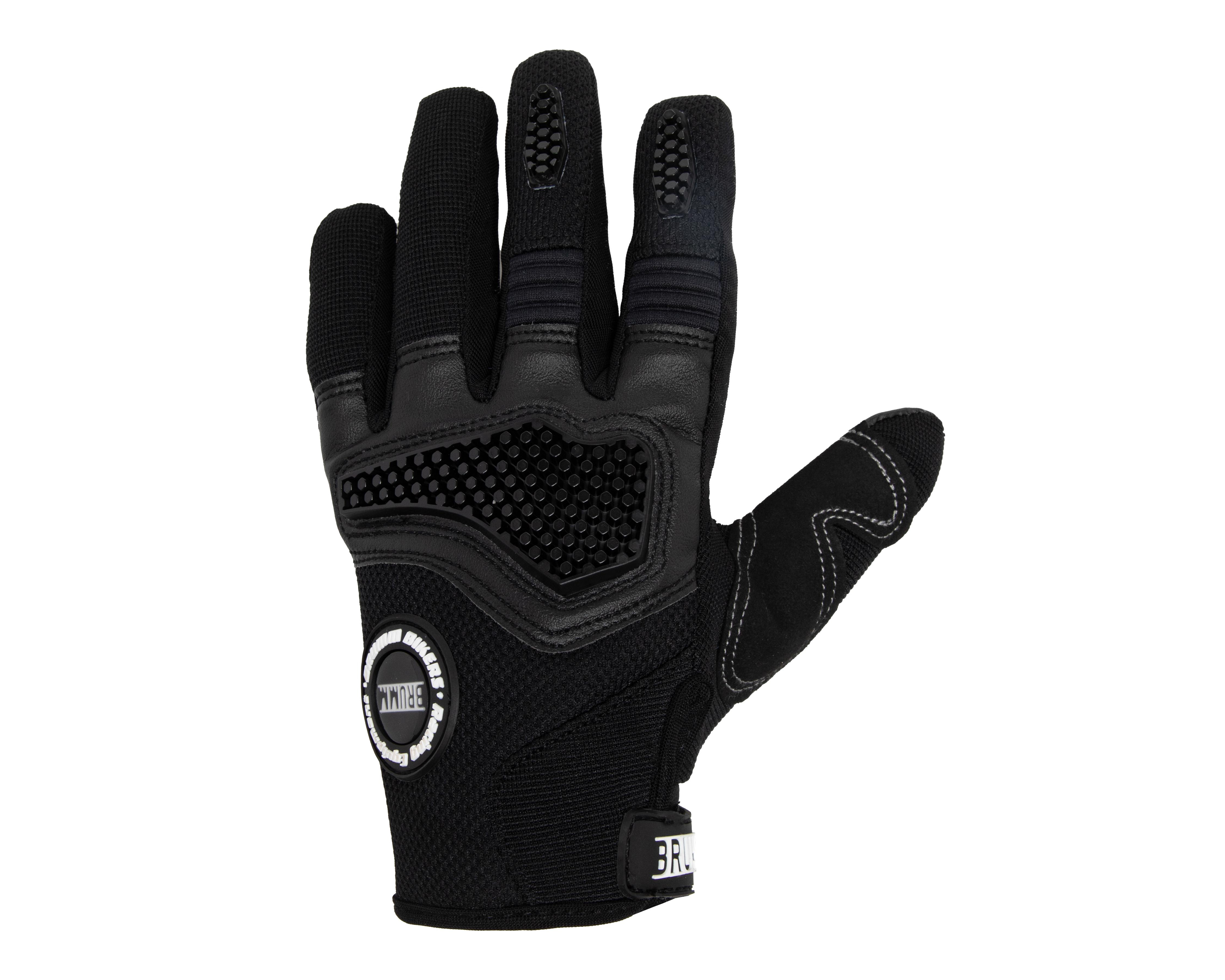 Guantes para Motociclista Brumm BM-GT102 Negros Medianos