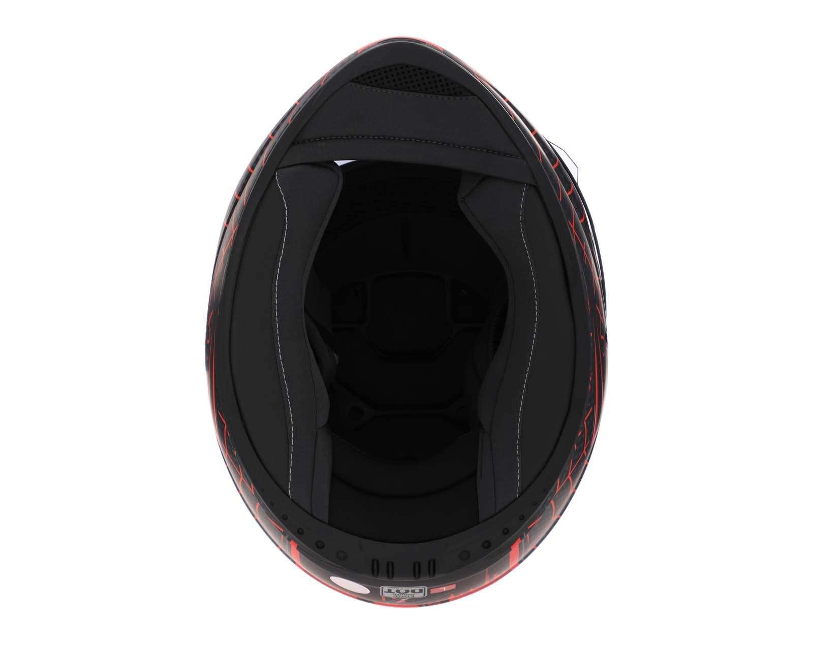 Foto 9 pulgar | Casco para Motociclista Edge Extragrande Miles Morales Rojo