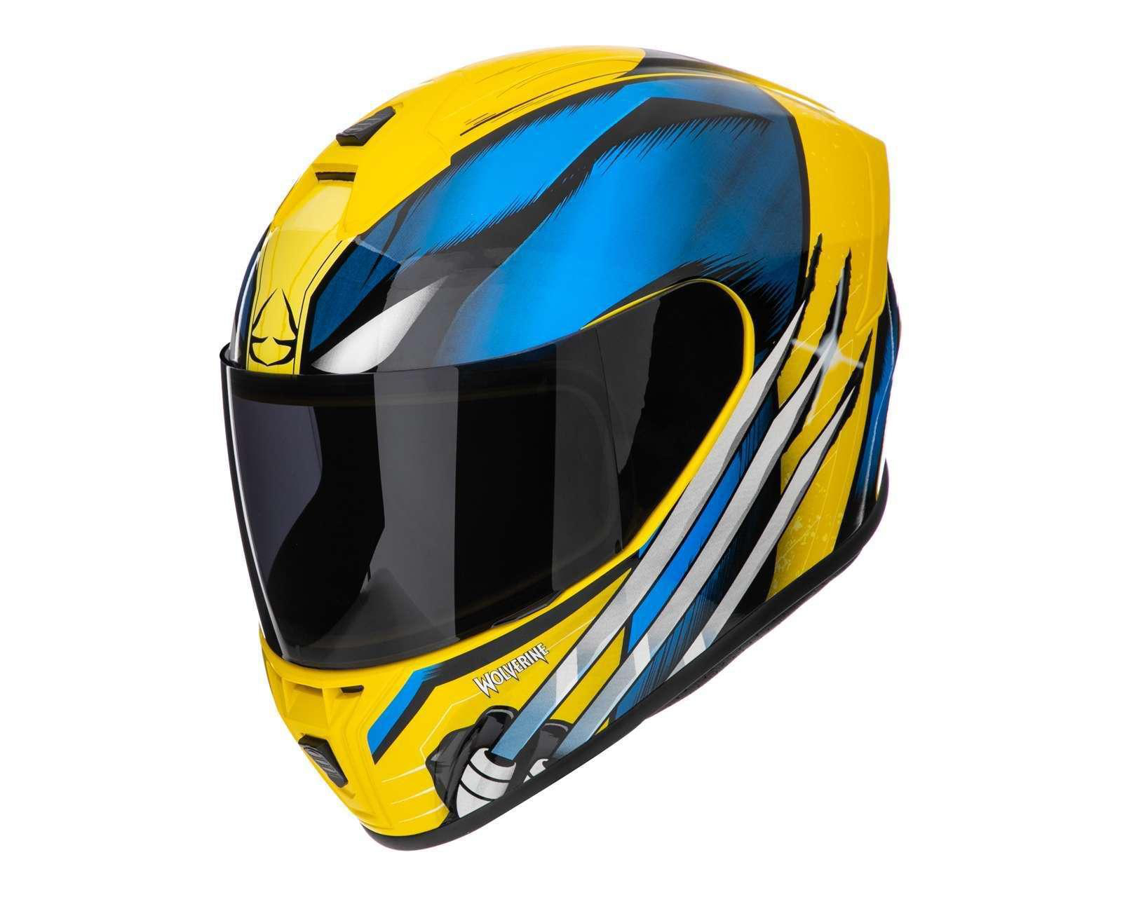 Casco para Motociclista Edge Extragrande Wolverine Amarillo