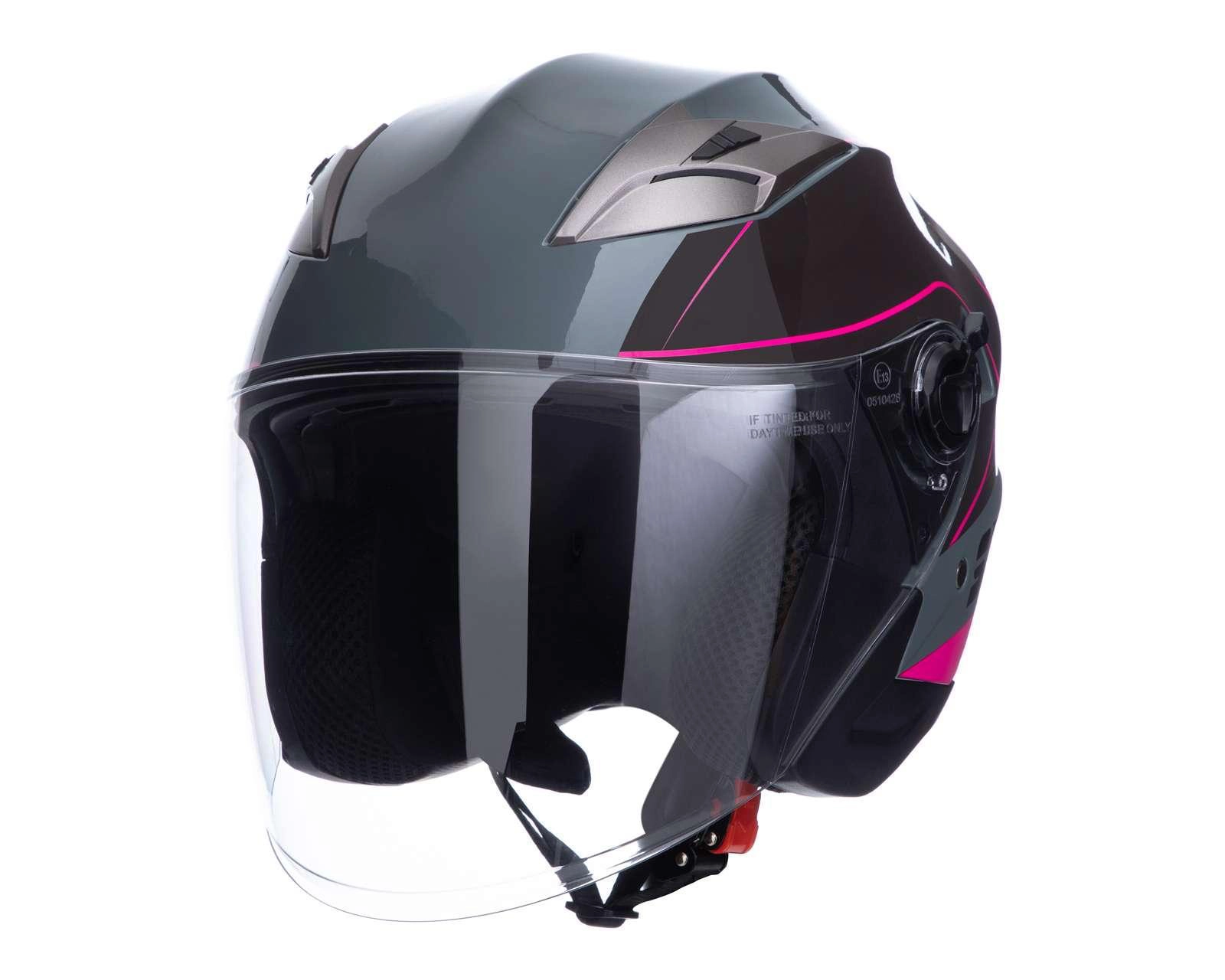 Casco para Motociclista Sleek Chico Negro