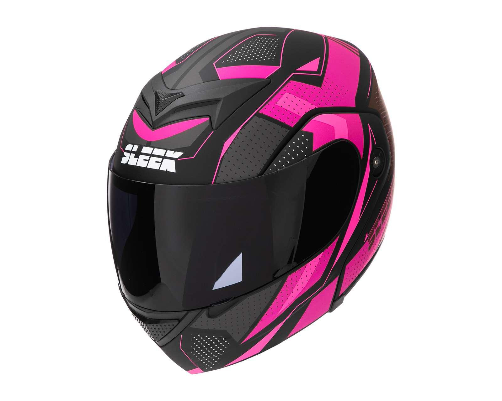 Foto 1 | Casco para Motociclista Sleek Chico Abatible Rosa