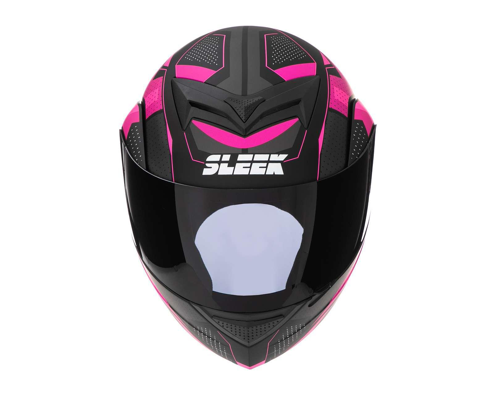 Foto 7 pulgar | Casco para Motociclista Sleek Chico Abatible Rosa