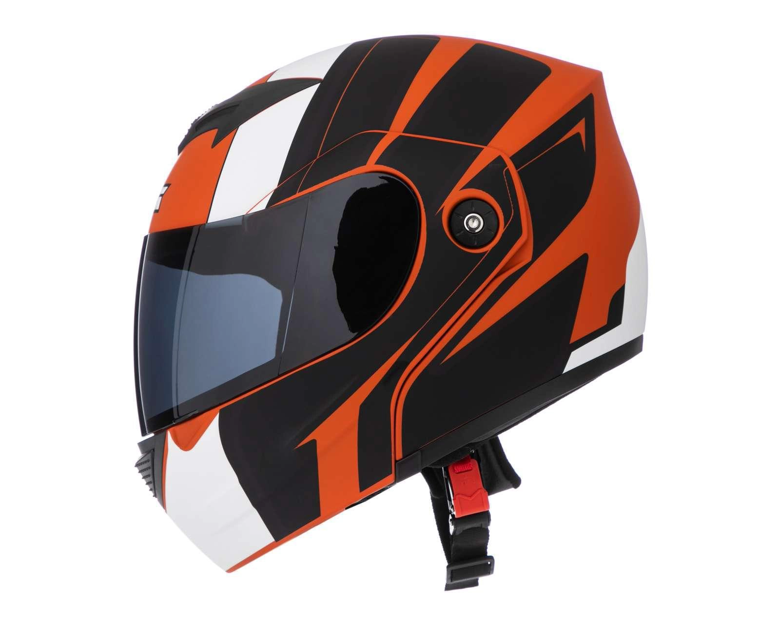 Foto 2 | Casco para Motociclista Sleek Extragrande Anaranjado