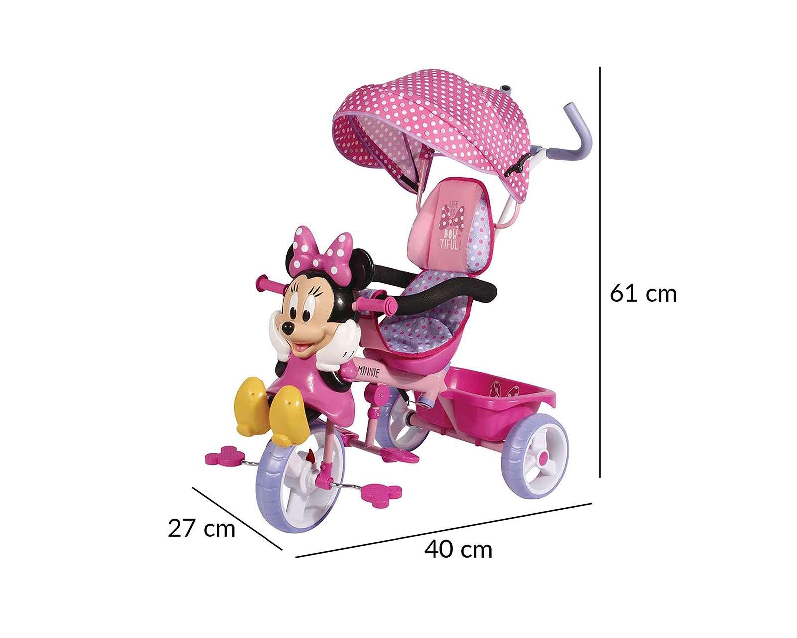 Foto 7 pulgar | Triciclo Etapas Flying Wheels Minnie Mouse 3 en 1