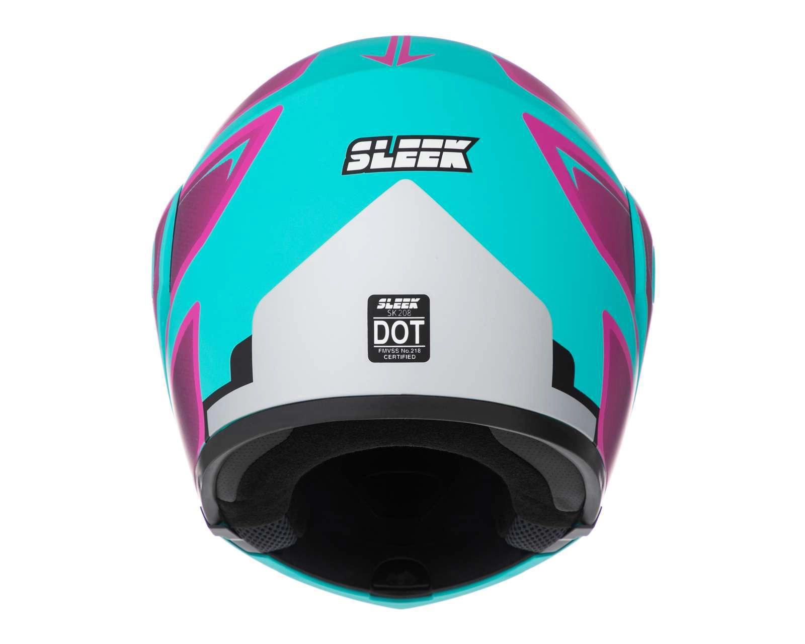 Foto 5 pulgar | Casco para Motociclista Sleek Extragrande Azul/Morado