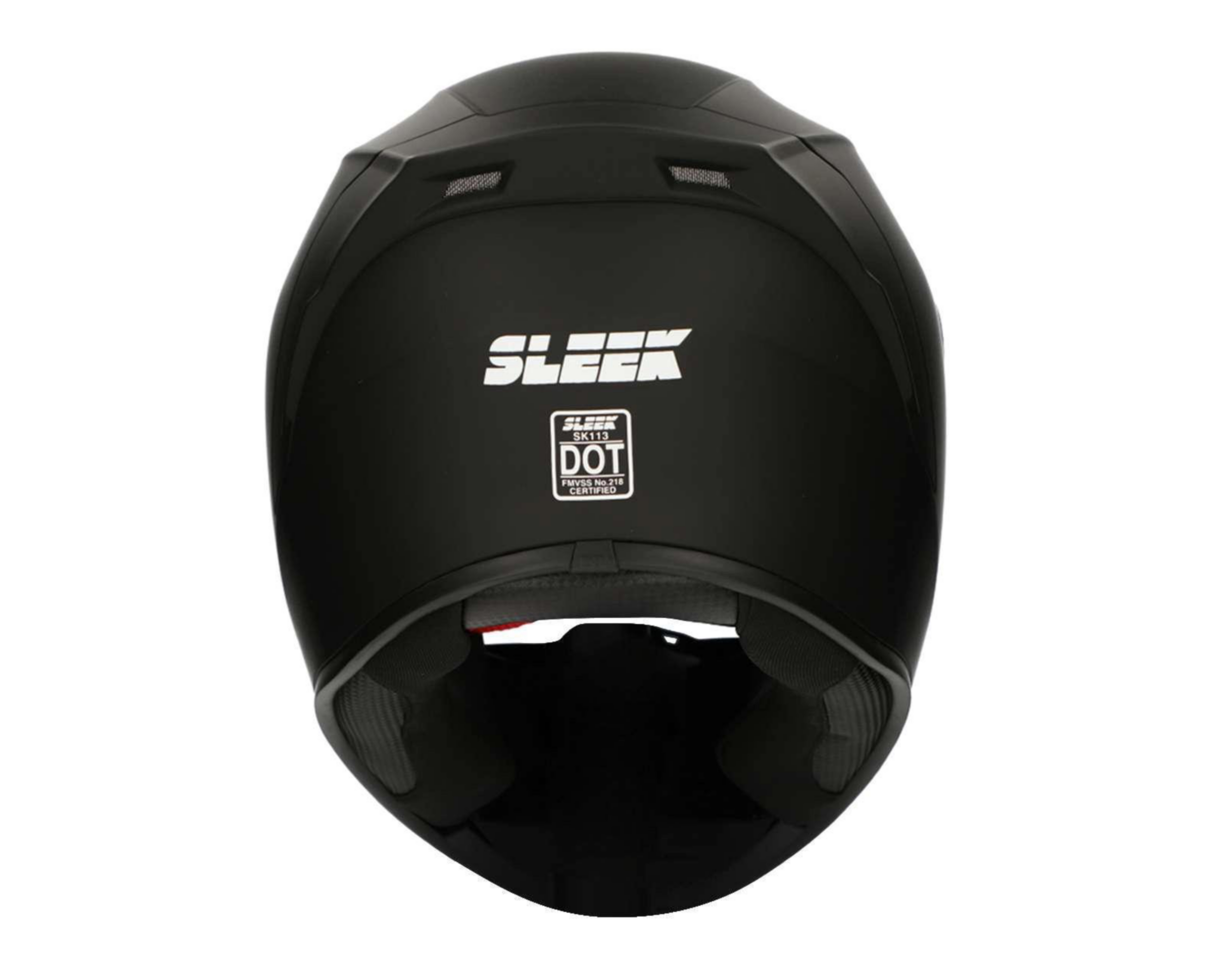 Foto 5 pulgar | Casco para Motociclista Sleek Extragrande Negro