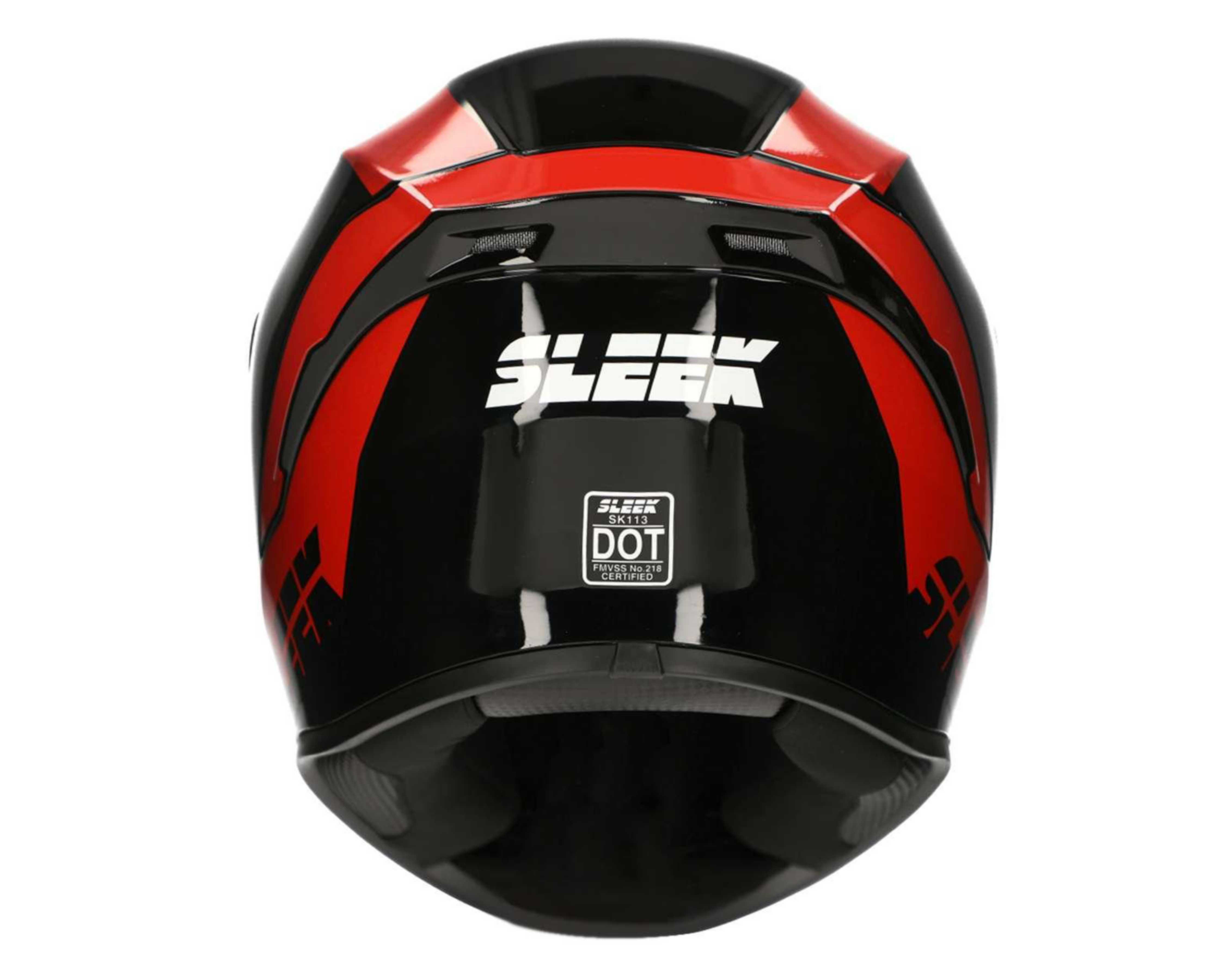 Foto 5 pulgar | Casco para Motociclista Sleek Extragrande Negro