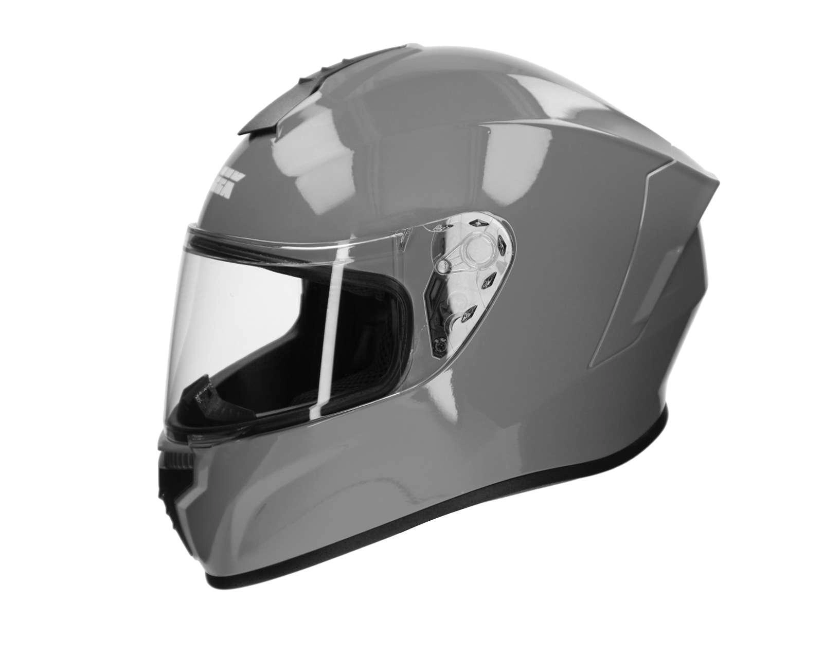 Foto 3 pulgar | Casco para Motociclista Sleek Extragrande Gris