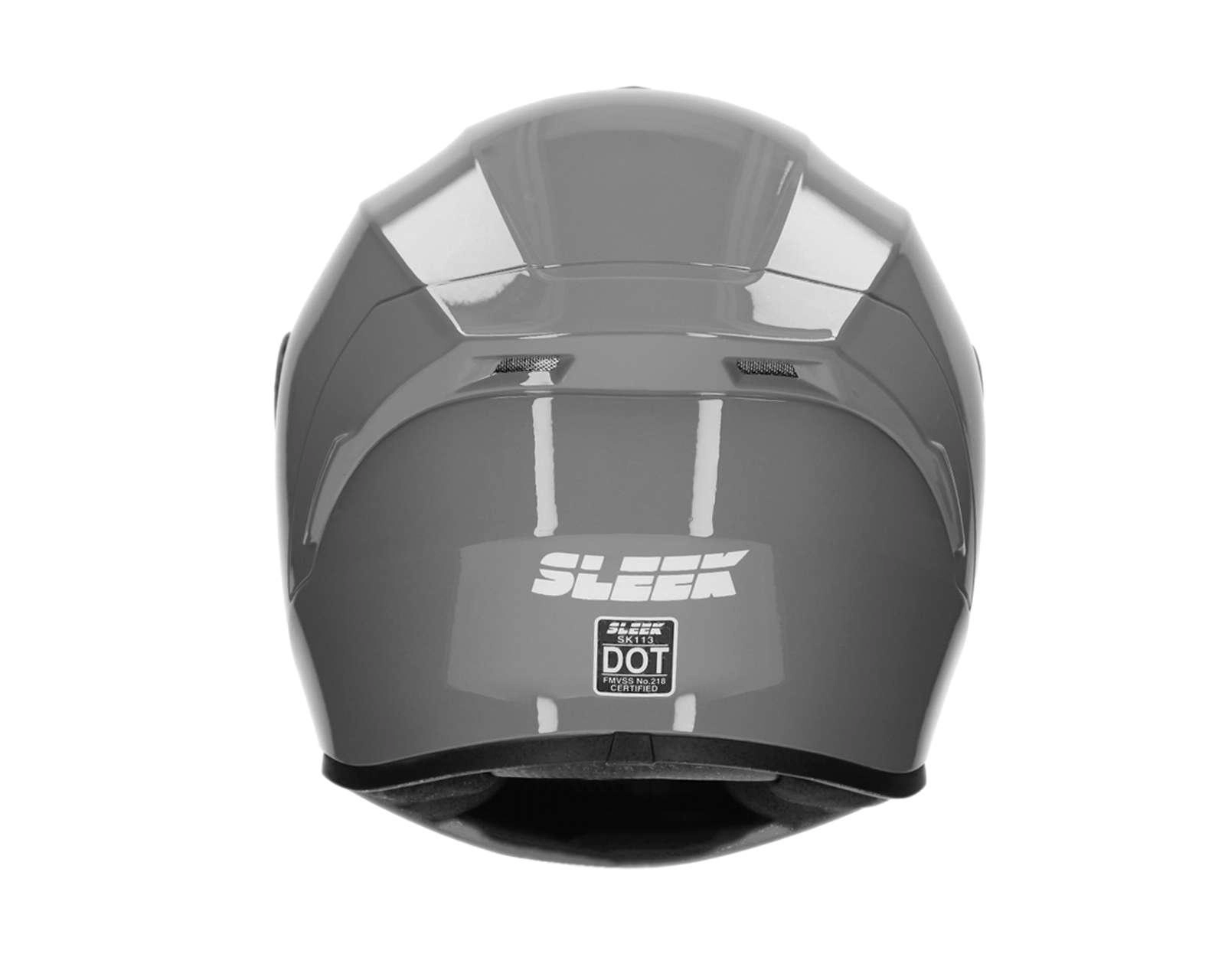 Foto 5 pulgar | Casco para Motociclista Sleek Extragrande Gris