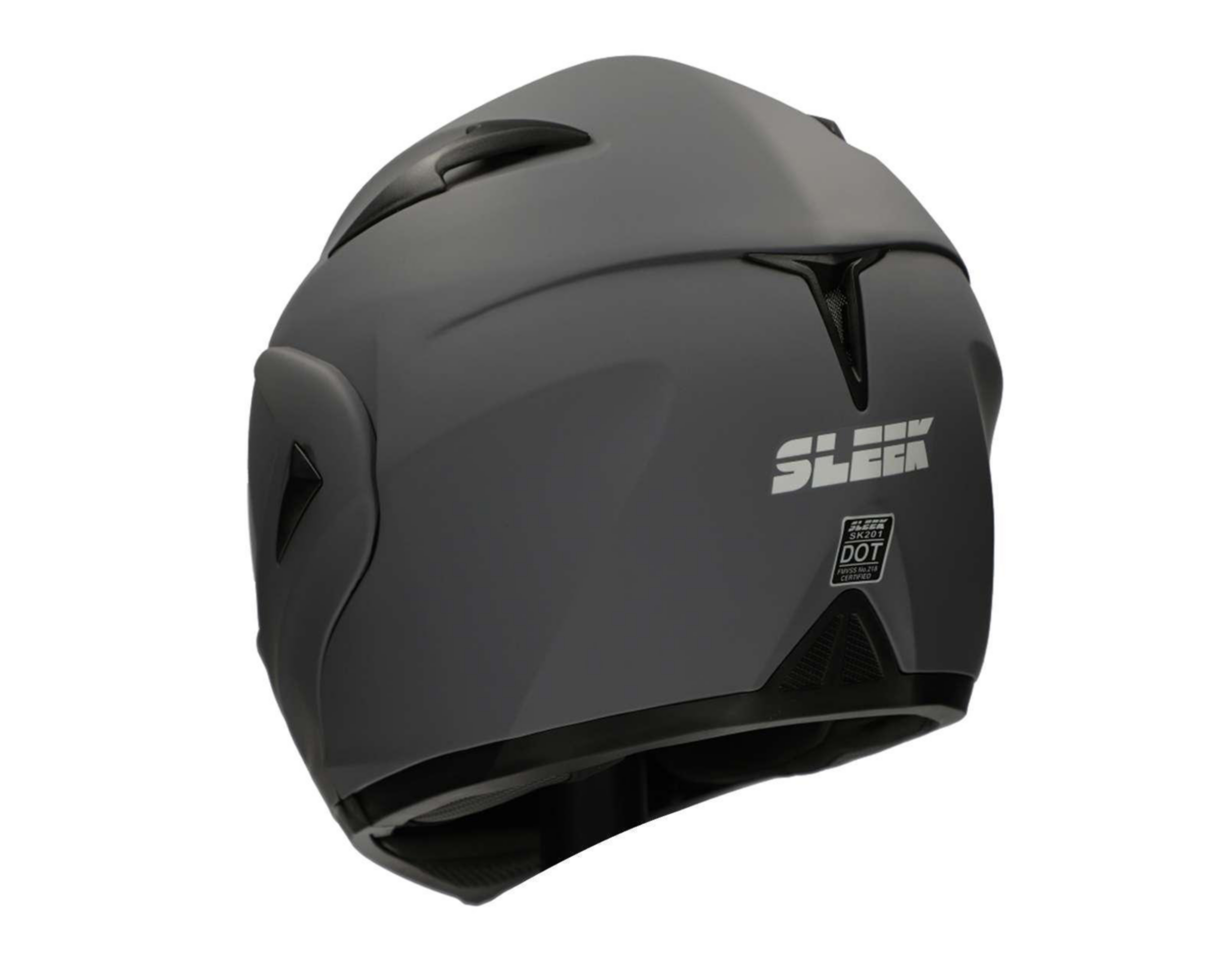 Foto 5 pulgar | Casco para Motociclista Sleek Extragrande Gris