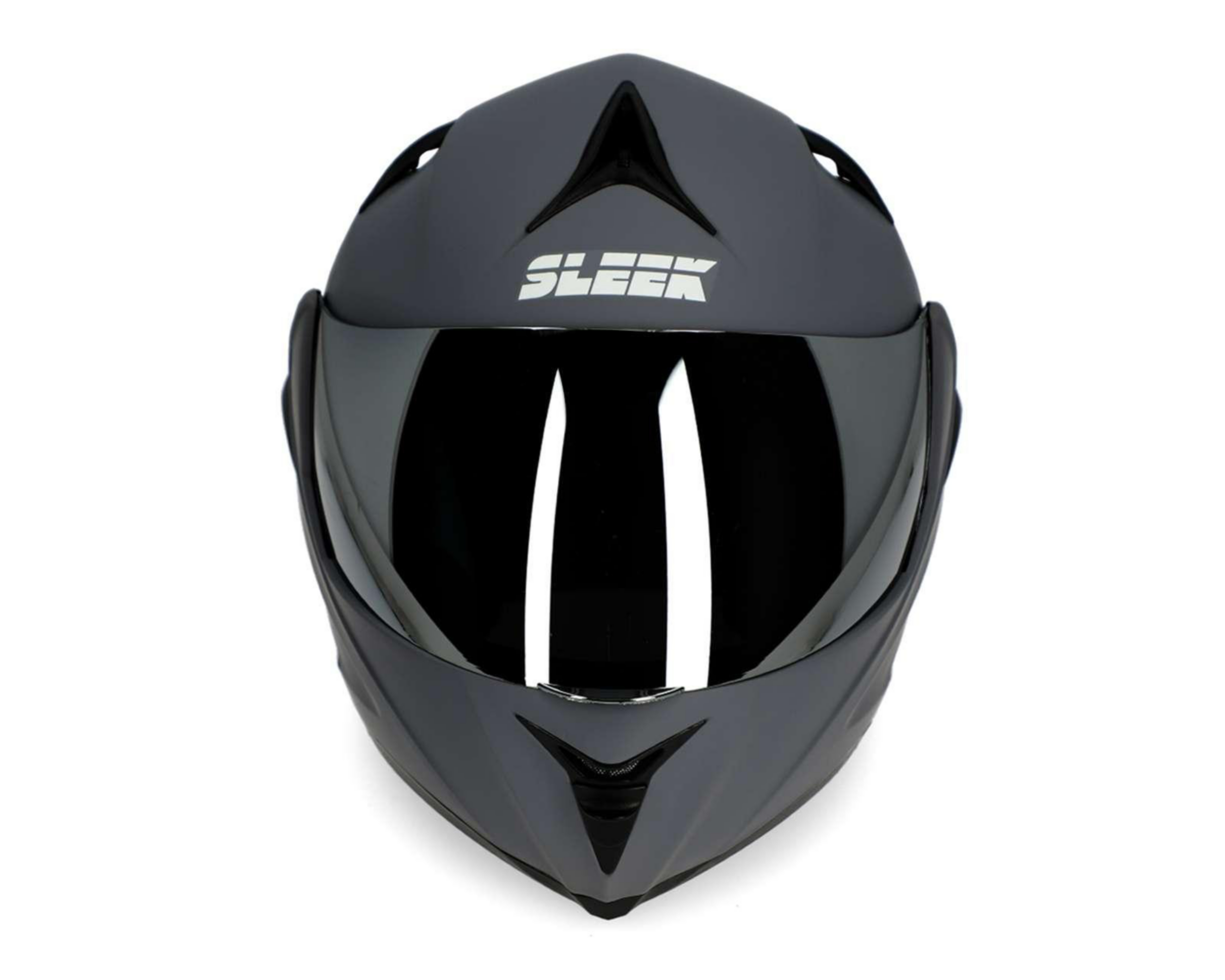 Foto 8 pulgar | Casco para Motociclista Sleek Extragrande Gris