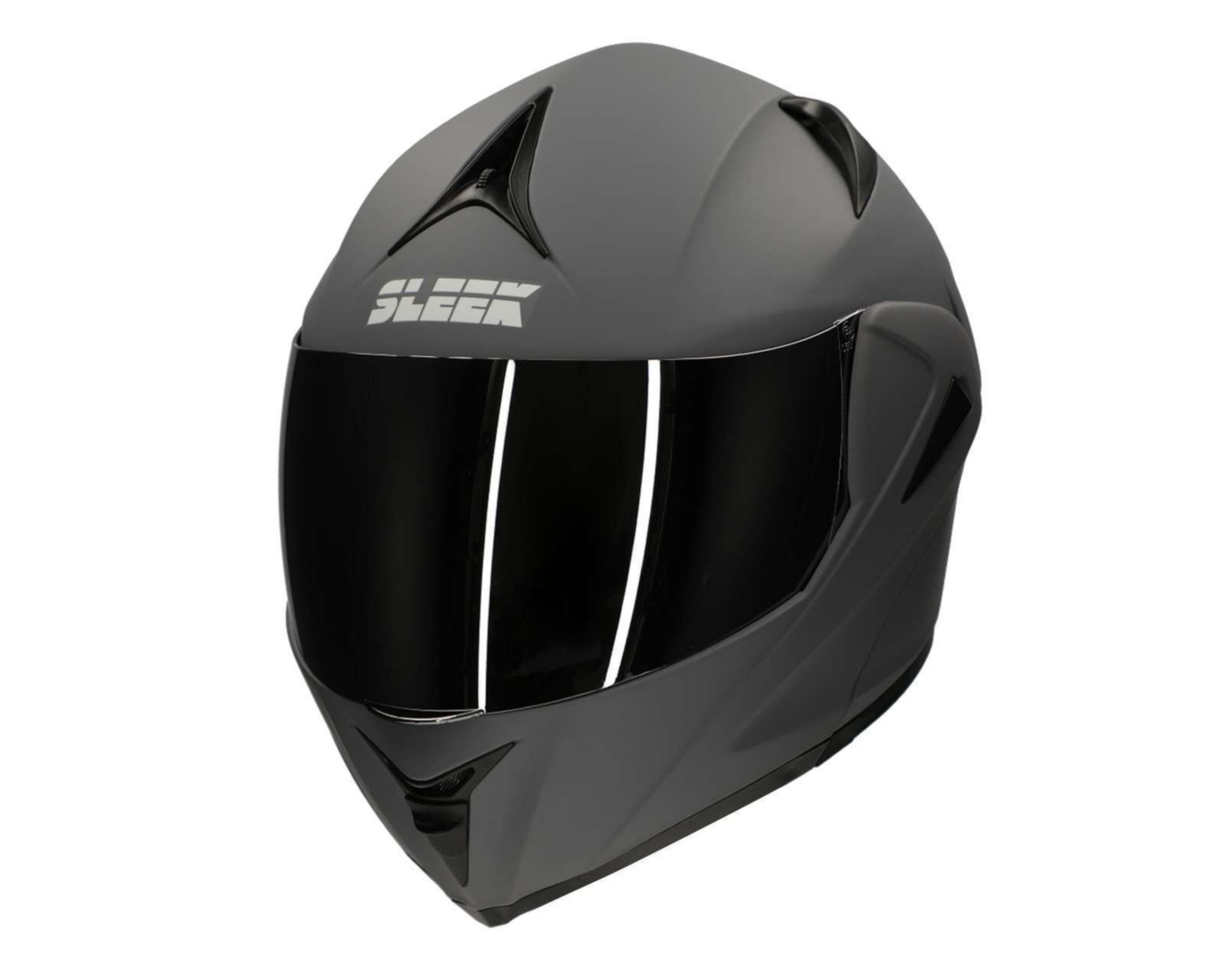 Foto 3 pulgar | Casco para Motociclista Sleek Grande Gris