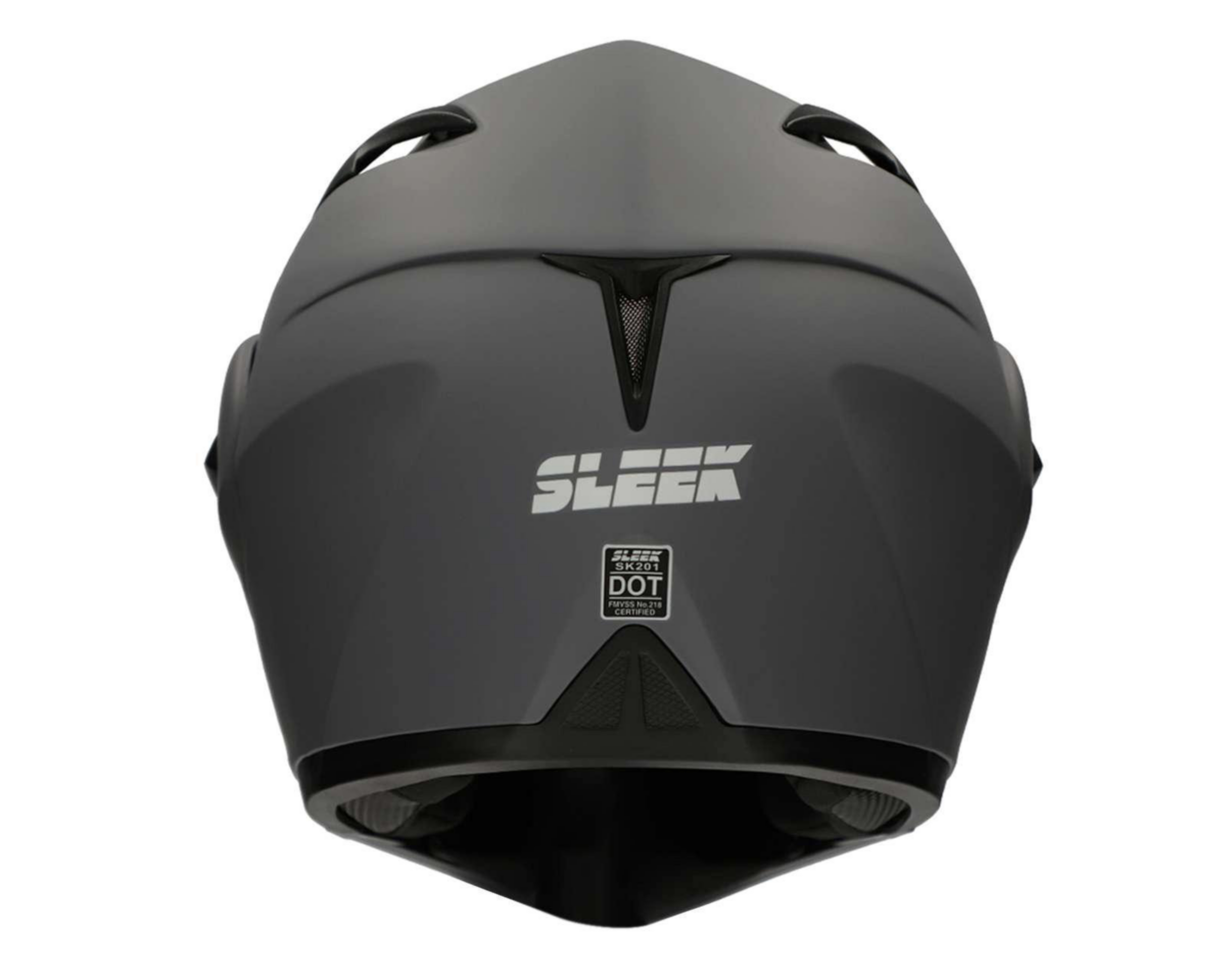 Foto 6 pulgar | Casco para Motociclista Sleek Grande Gris