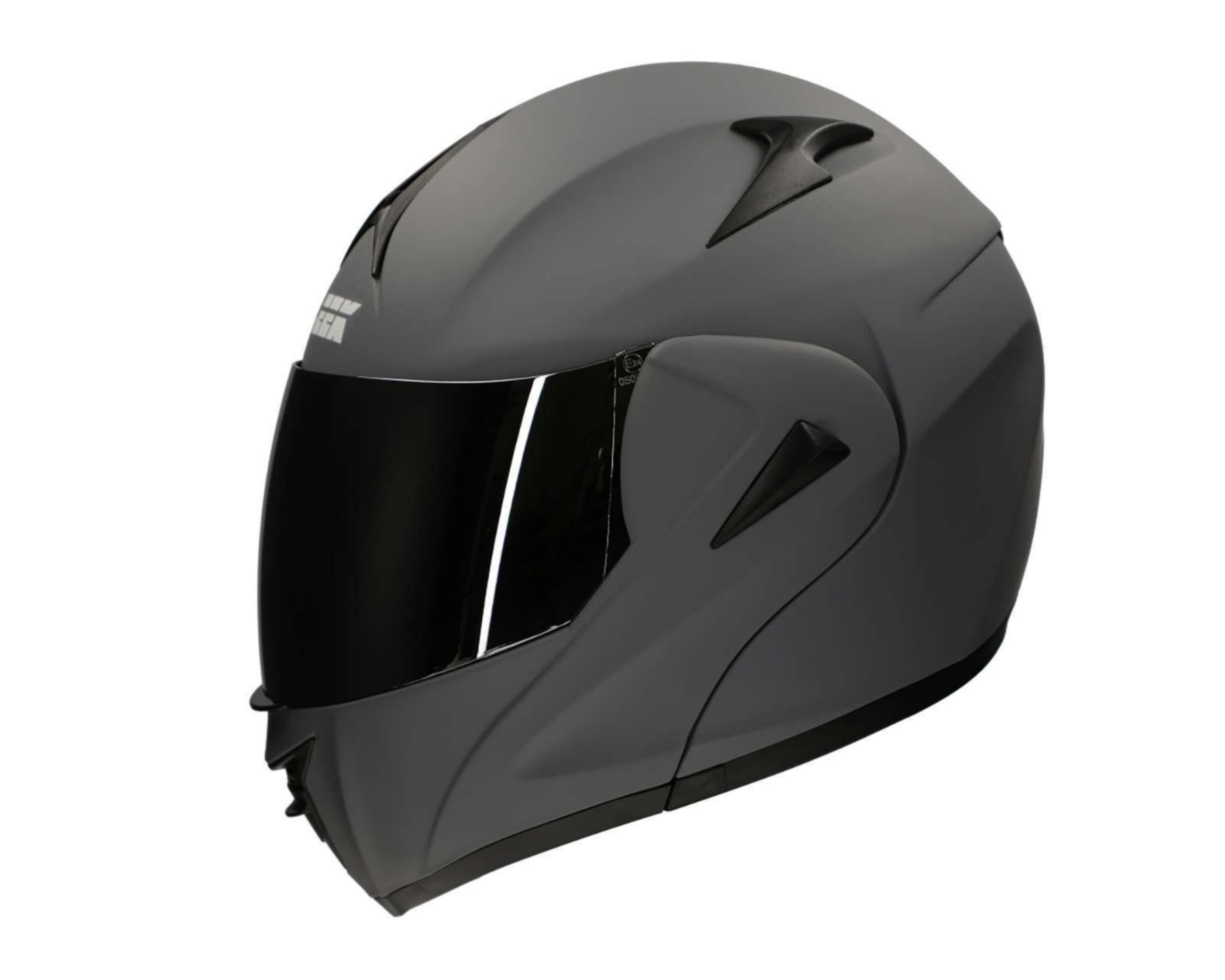 Foto 4 pulgar | Casco para Motociclista Sleek Mediano Gris