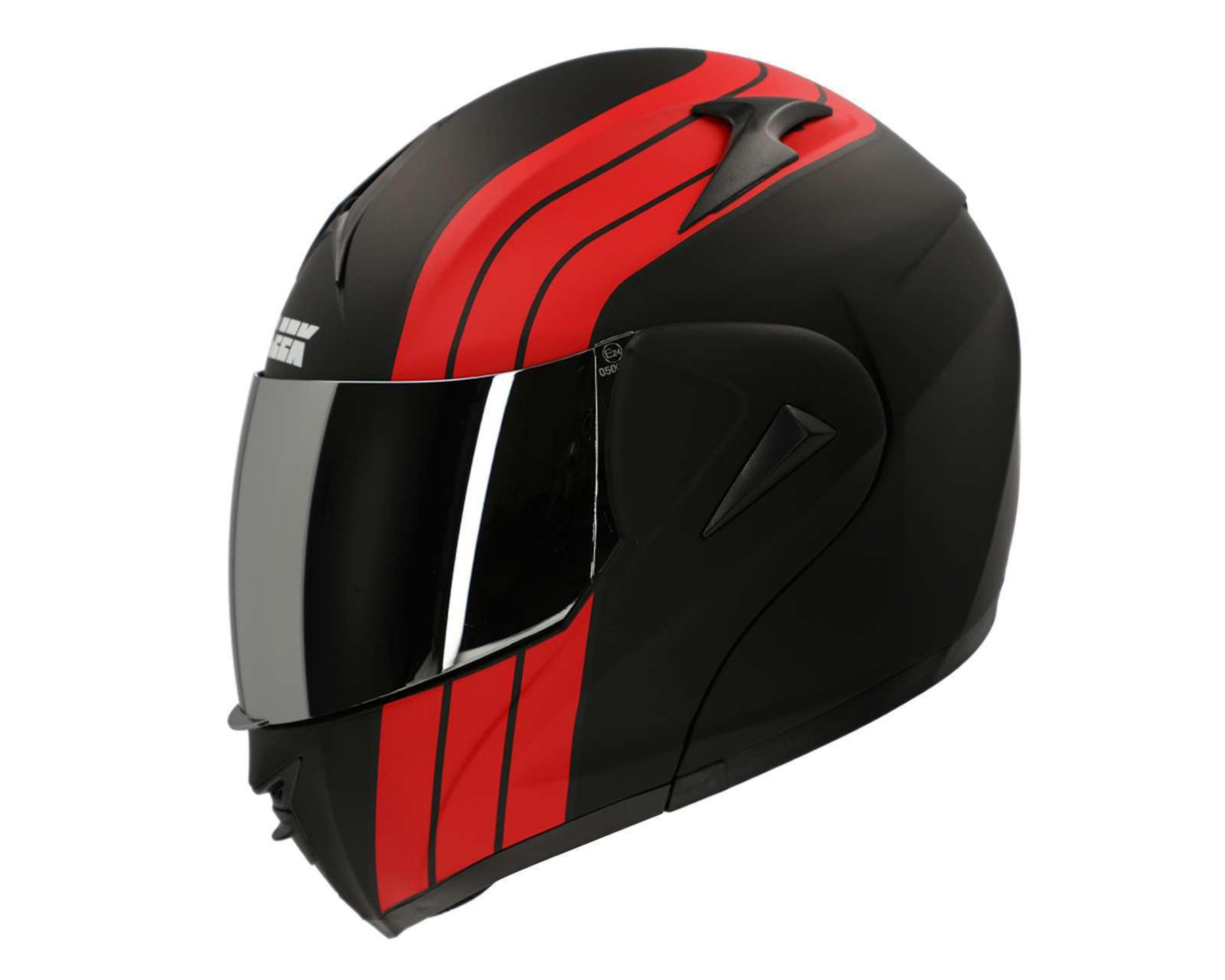 Foto 4 pulgar | Casco para Motociclista Sleek Extragrande Negro