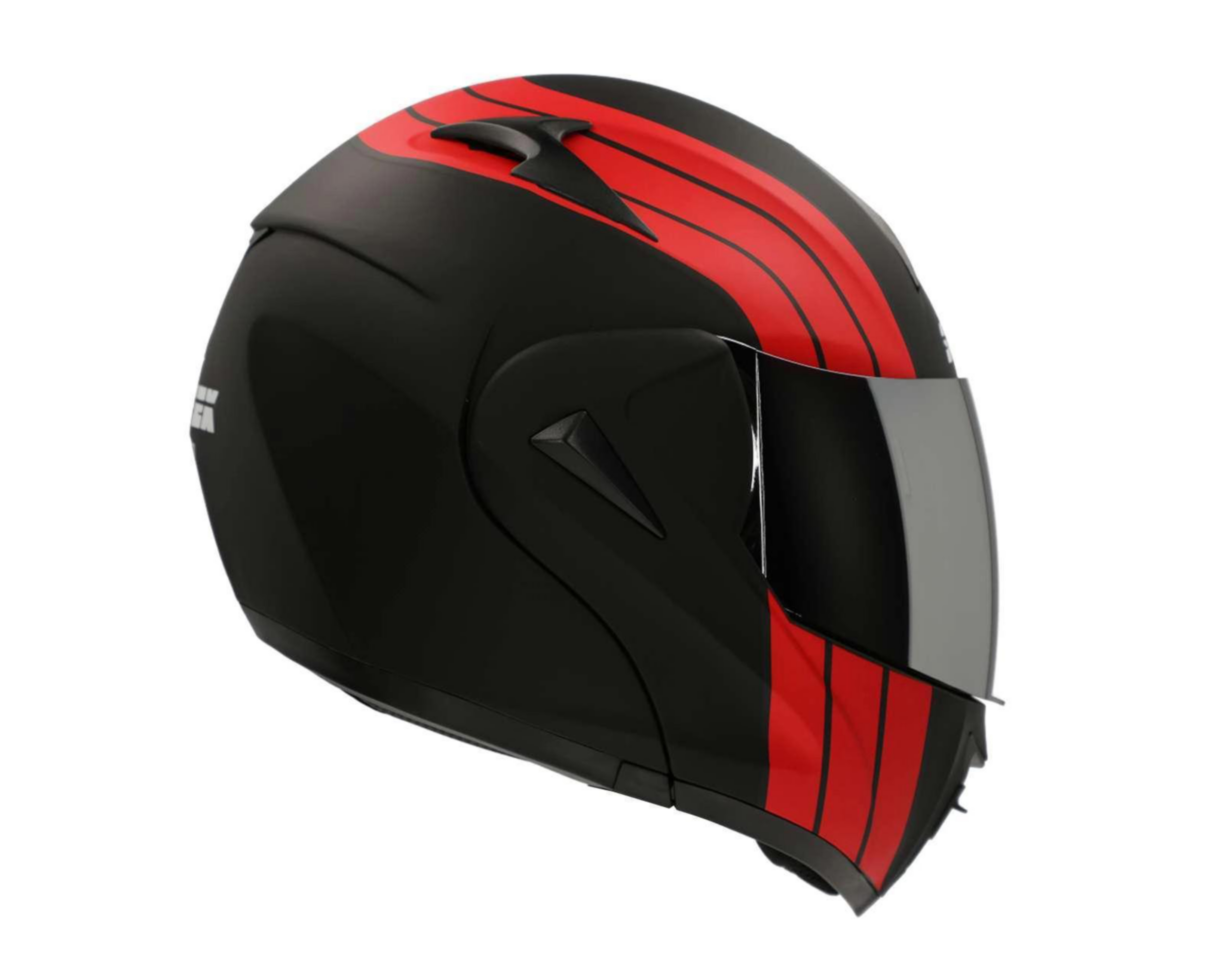 Foto 7 pulgar | Casco para Motociclista Sleek Extragrande Negro