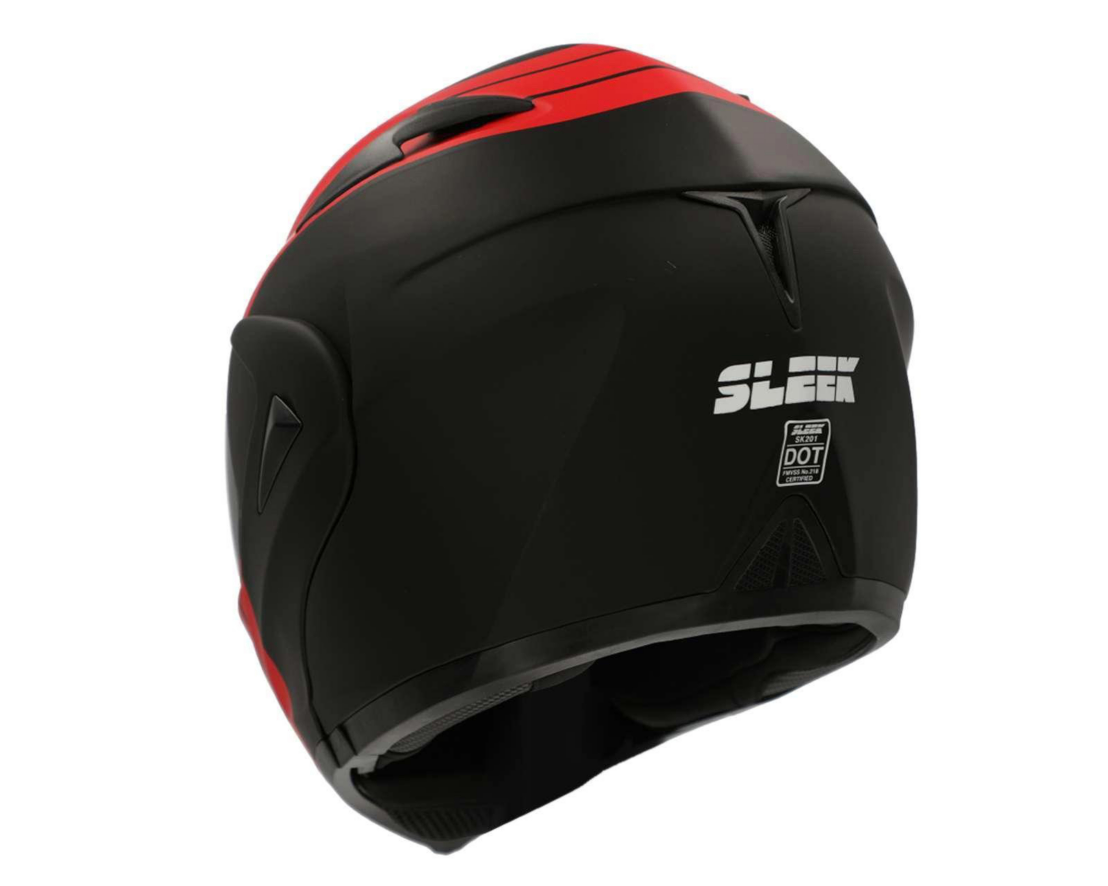 Foto 5 pulgar | Casco para Motociclista Sleek Grande Negro