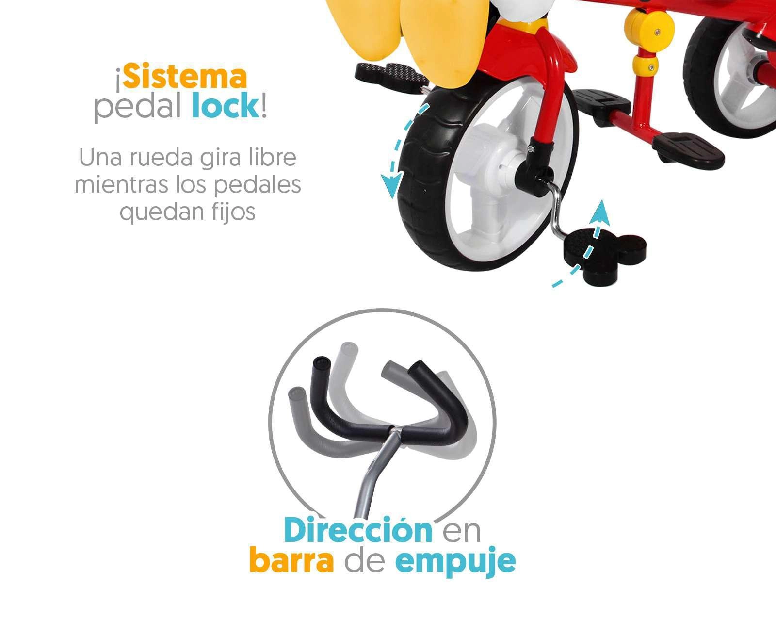 Foto 5 | Triciclo Etapas Flying Wheel Mickey Mouse 3 en 1