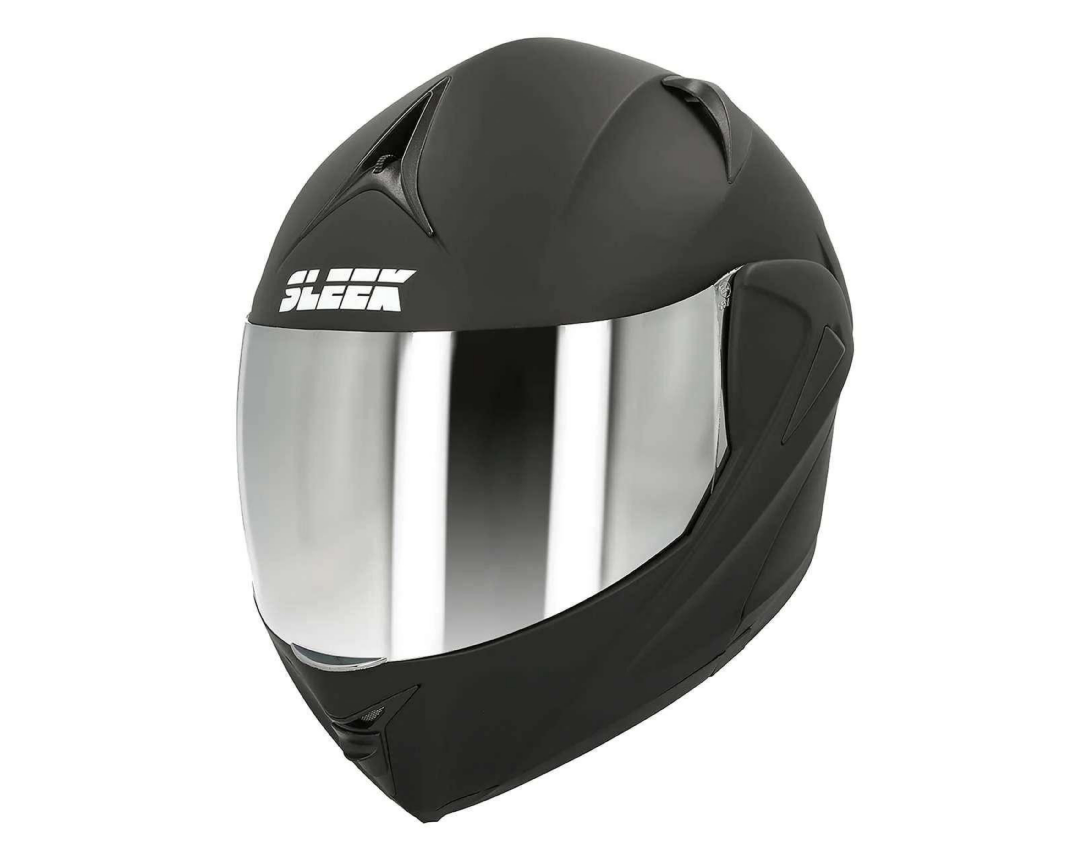 Foto 2 pulgar | Casco para Motociclista Sleek Grande Doble Visor Negro