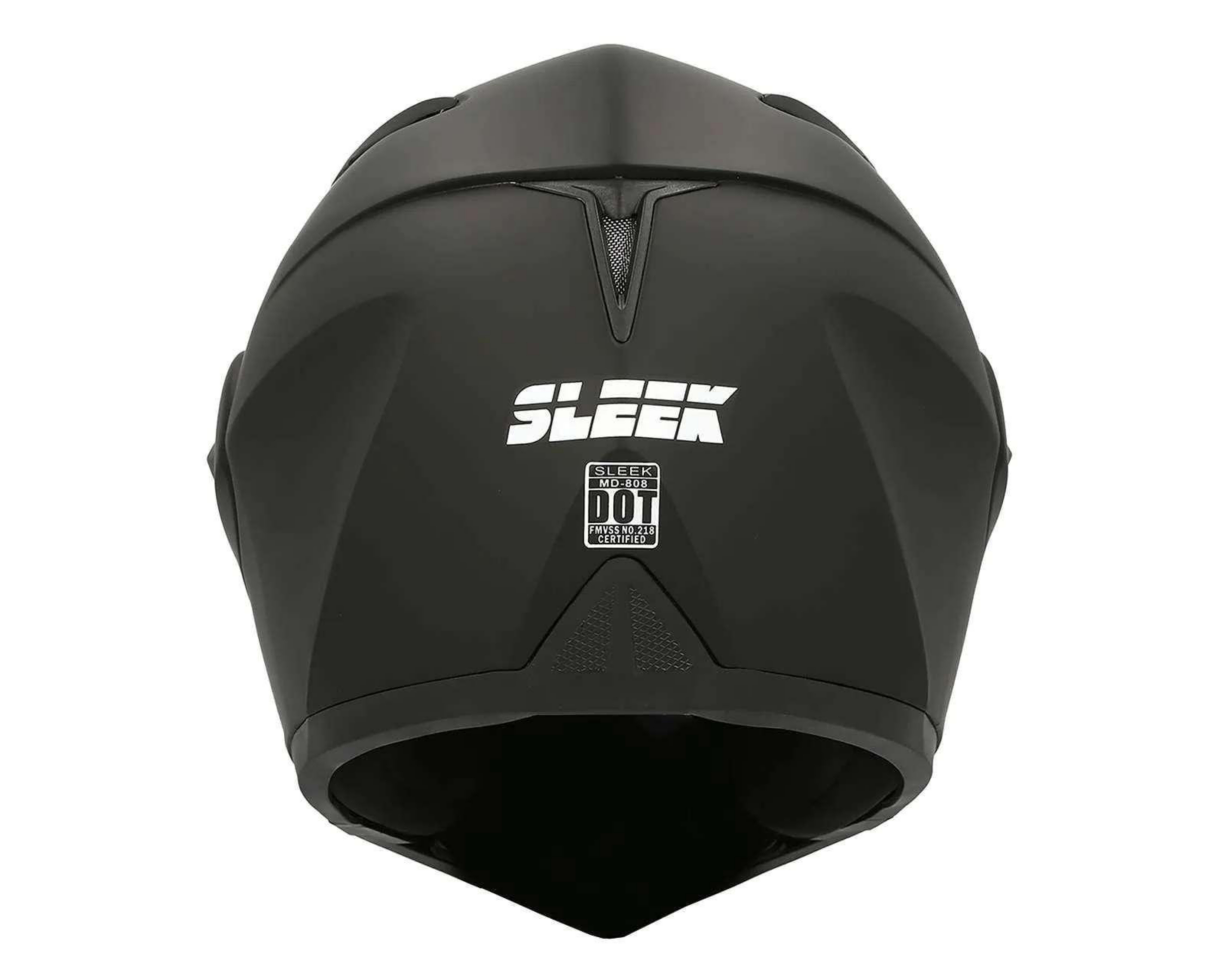 Foto 5 pulgar | Casco para Motociclista Sleek Grande Doble Visor Negro