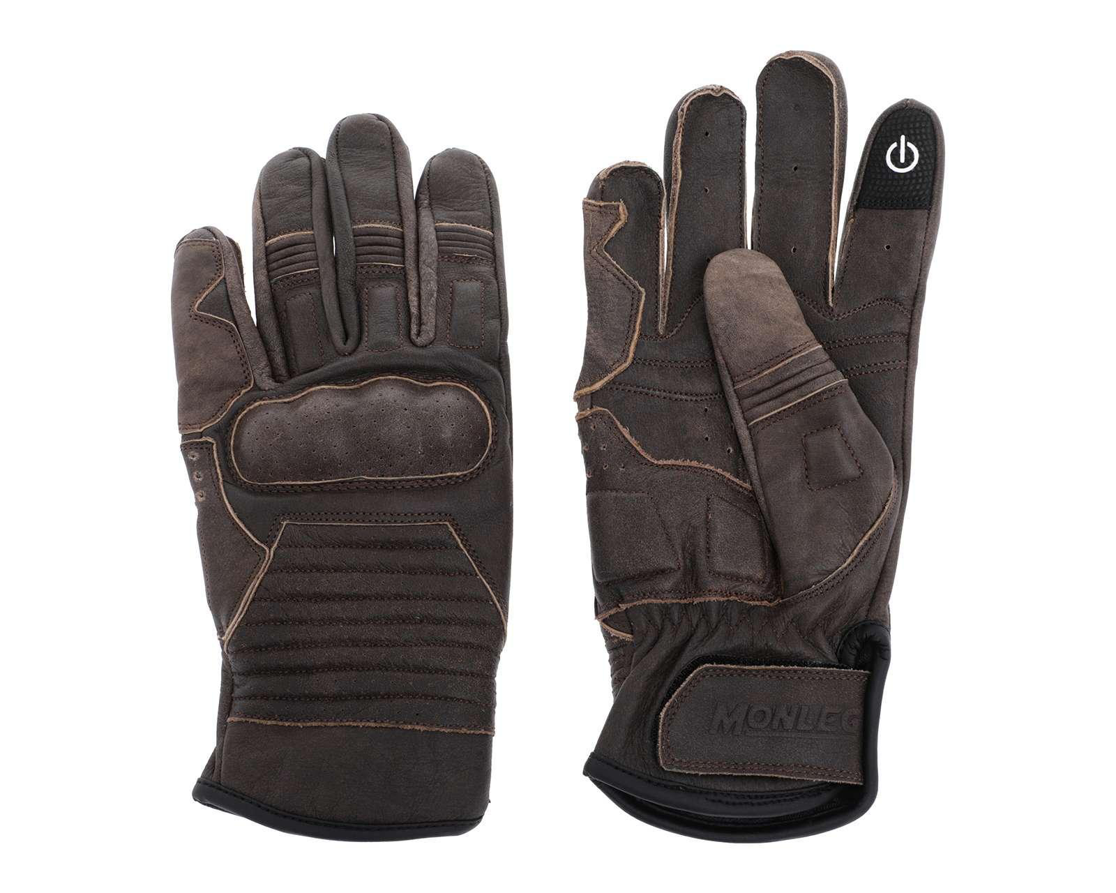 Foto 2 pulgar | Guantes para Motociclista Monleg MGL-103 L Cafés