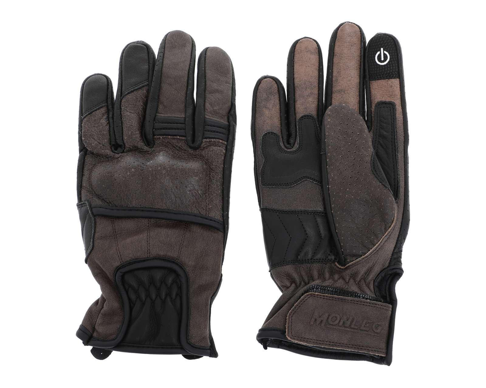 Foto 2 pulgar | Guantes para Motociclista Monleg MGL-103 L Cafés