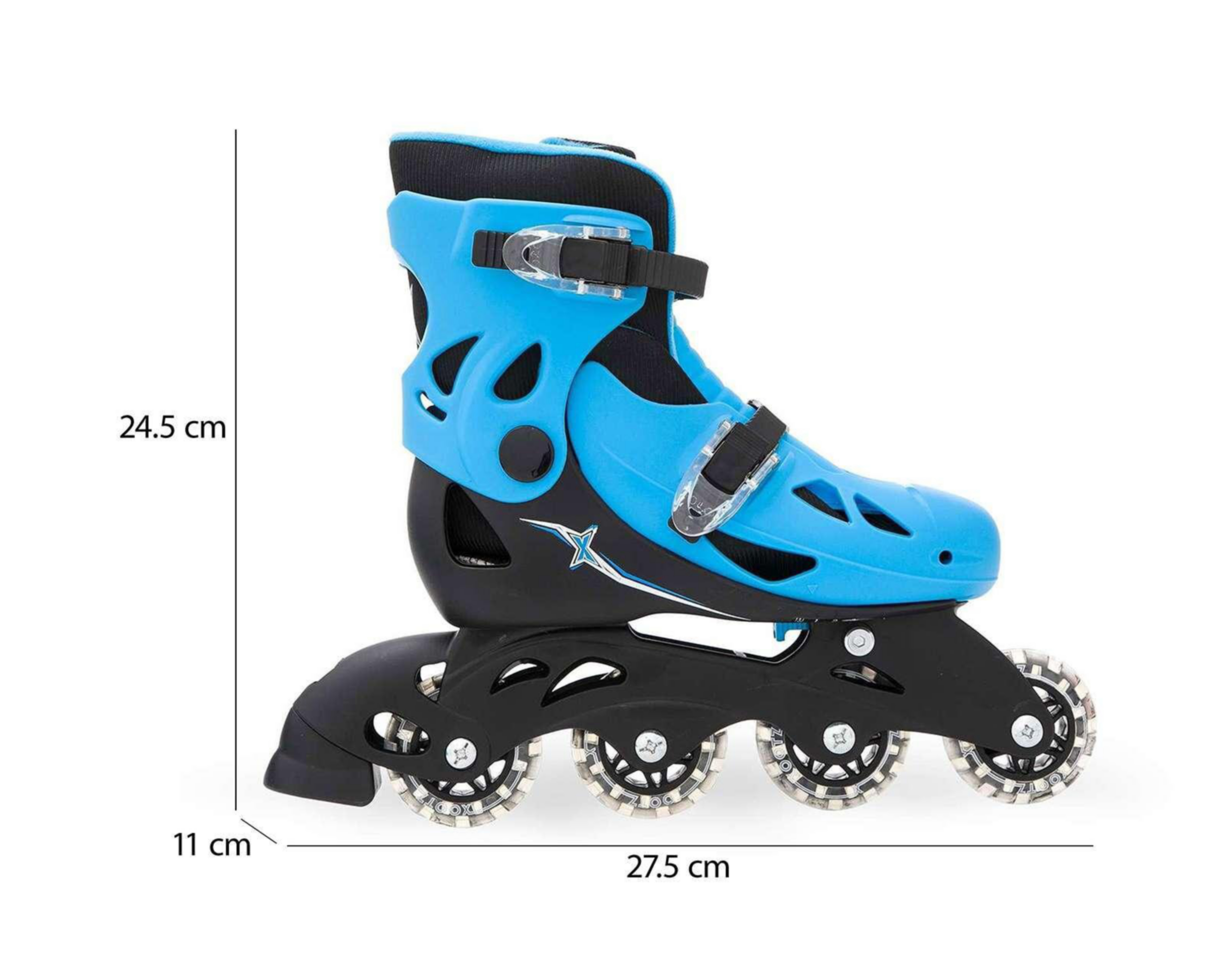 Foto 7 pulgar | Patines Funzone TY6066 Azules Tallas 20-22