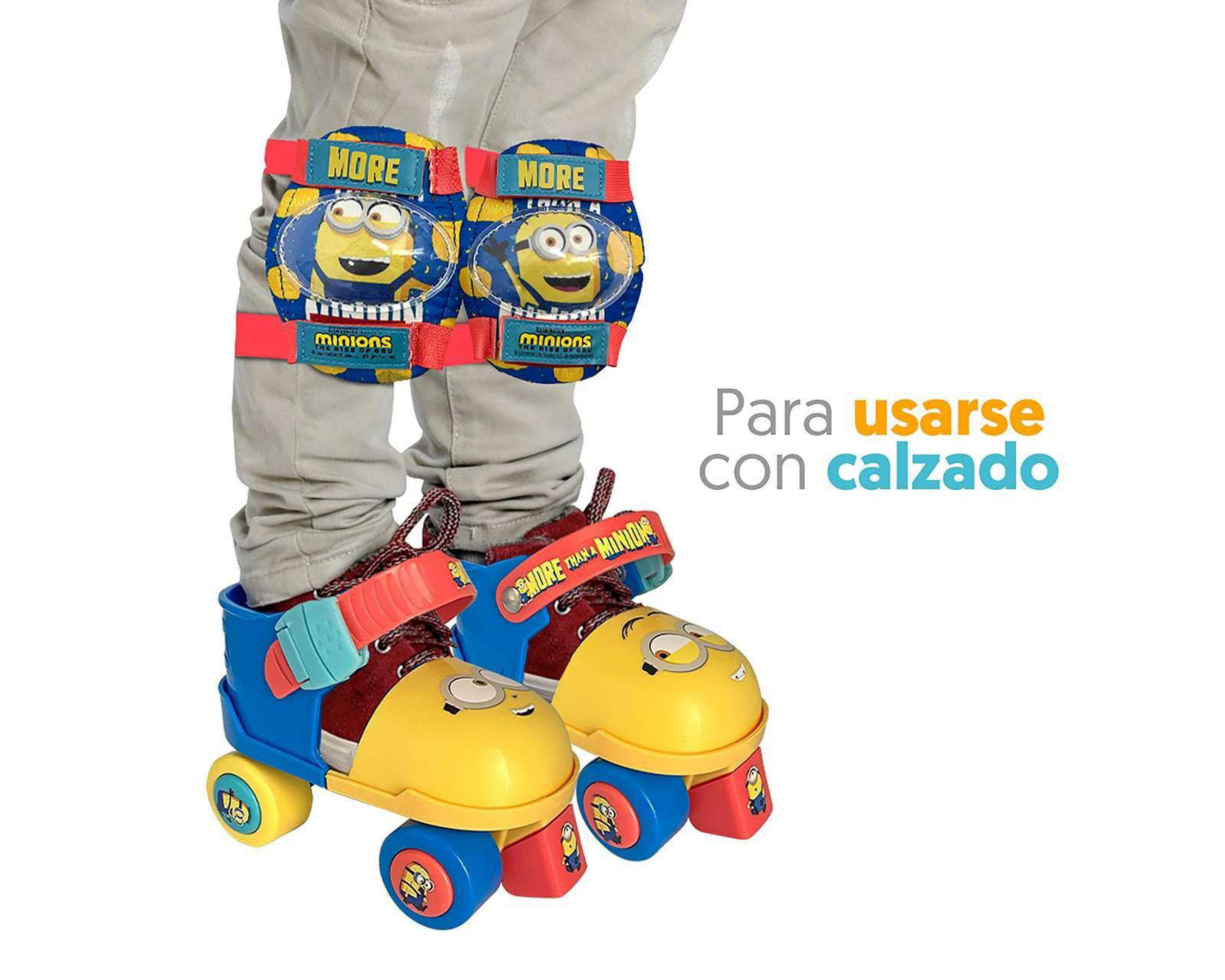 Foto 5 pulgar | Patines Apache Minions TR-SKMN-S Amarillos Talla Ajustable