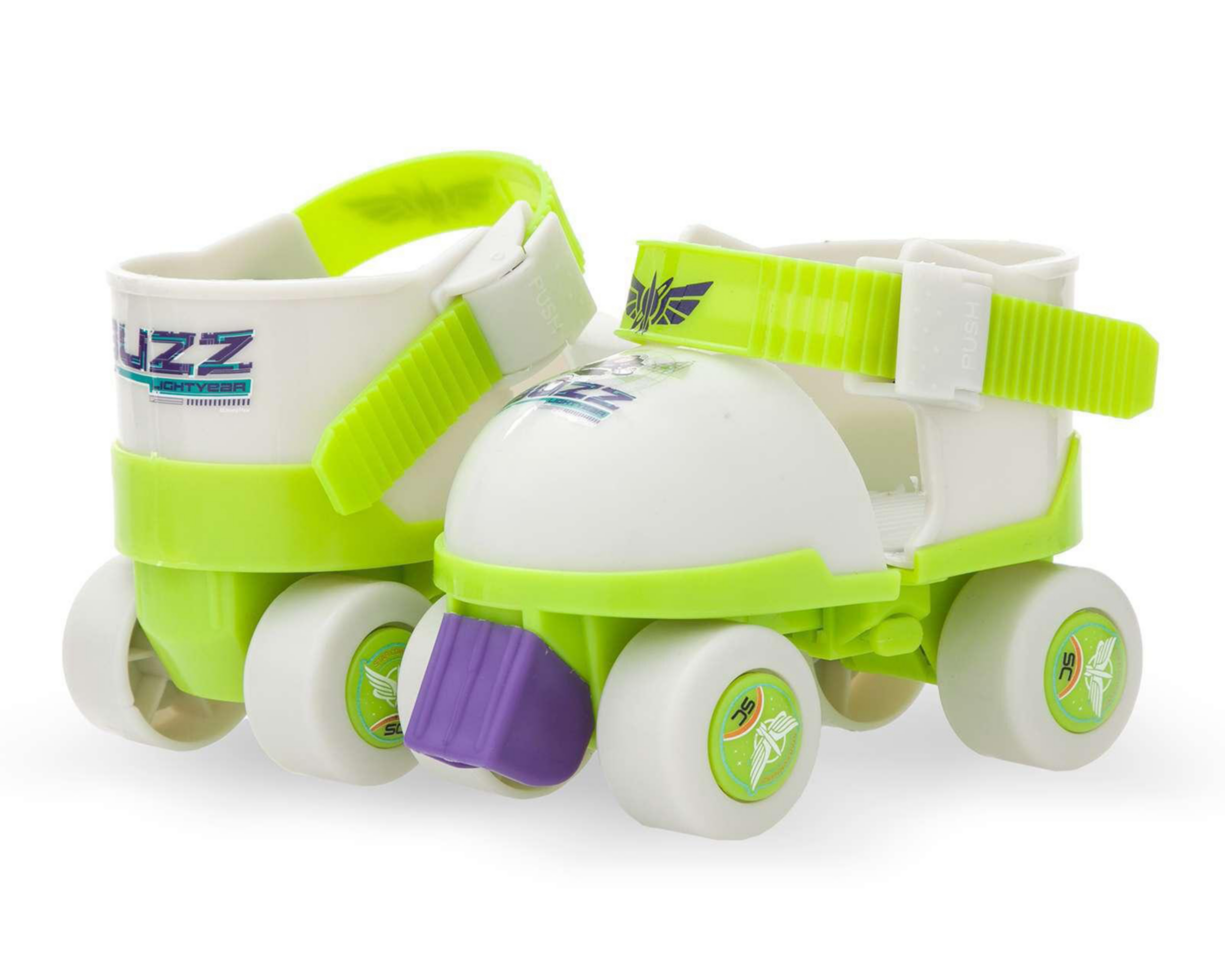 Foto 2 | Patines y Accesorios de Protección Disney Buzz Lightyear Blancos Talla 15-18