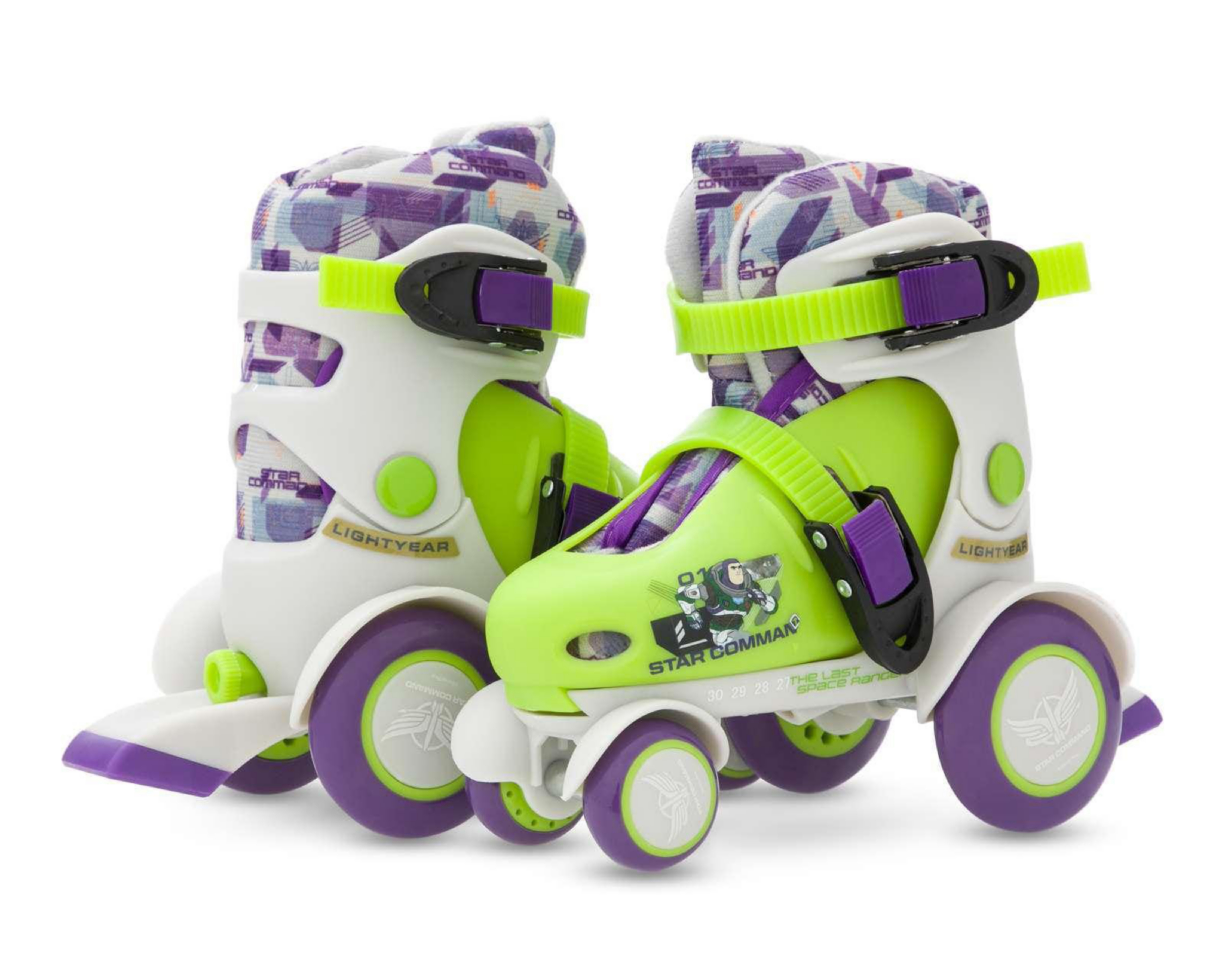 Foto 2 pulgar | Patines Disney Buzz Lightyear Blancos Talla 27-30