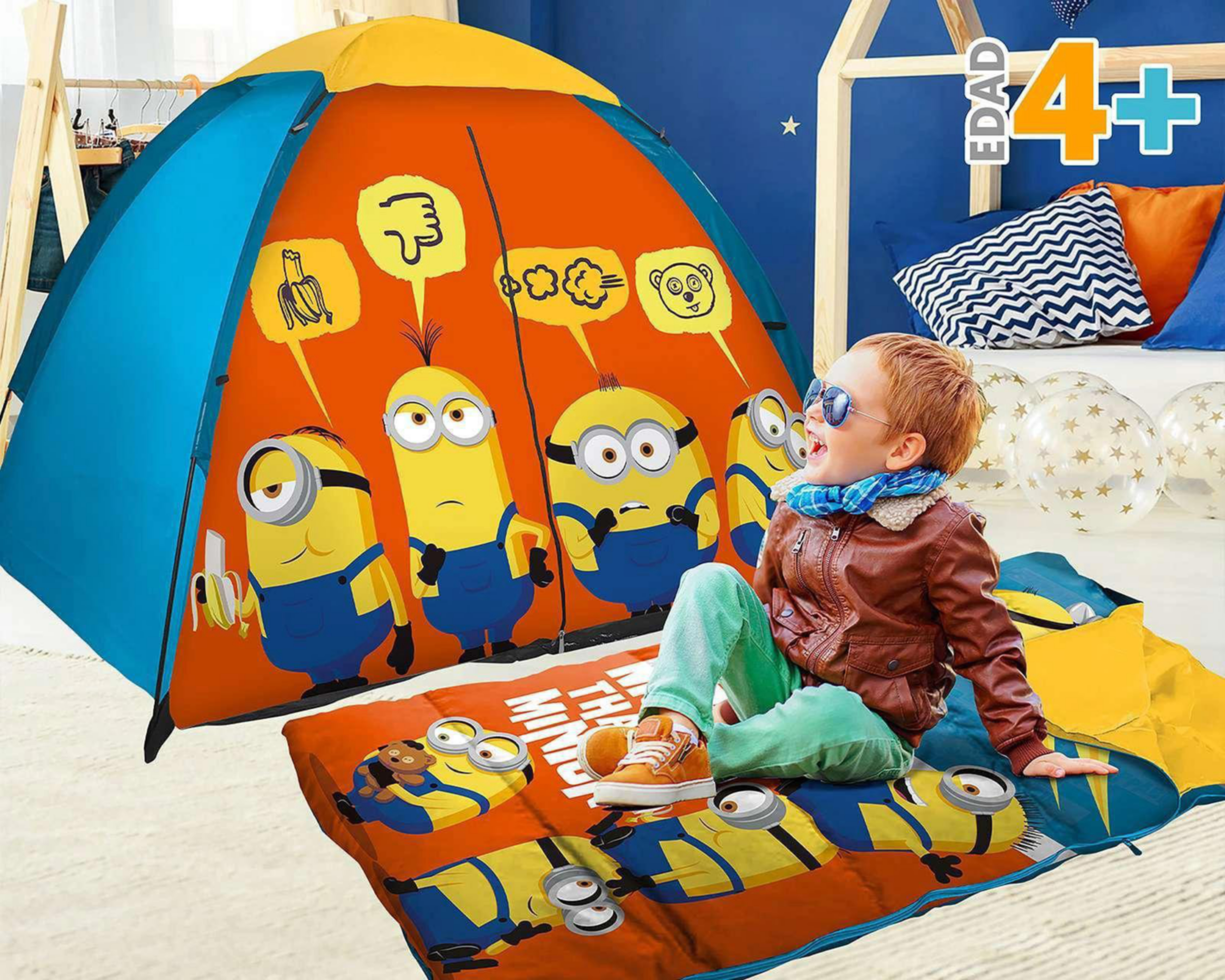 Foto 3 pulgar | Casa de Campaña con Accesorios Apache Minions