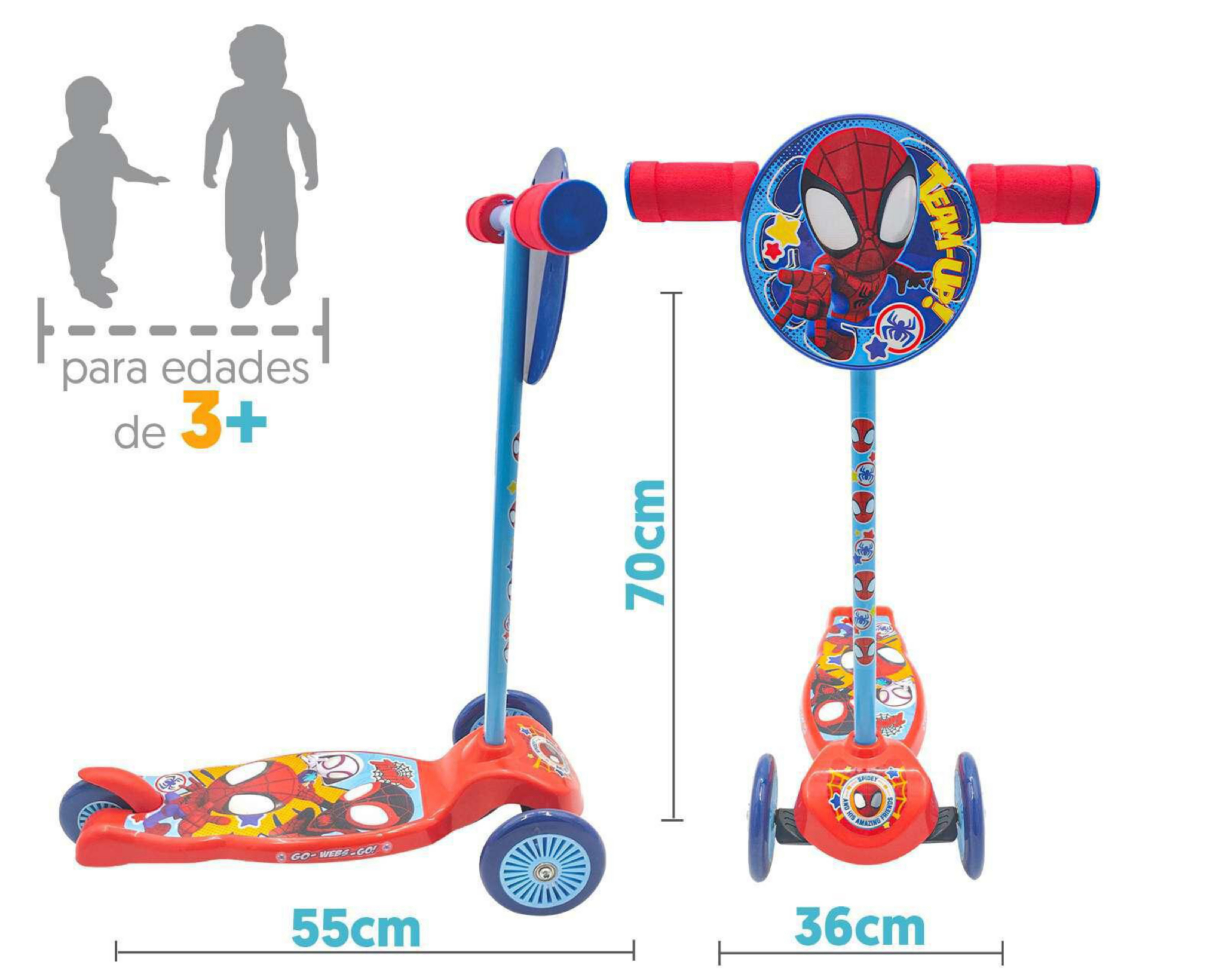 Foto 5 pulgar | Scooter Apache Tri Spider-Man