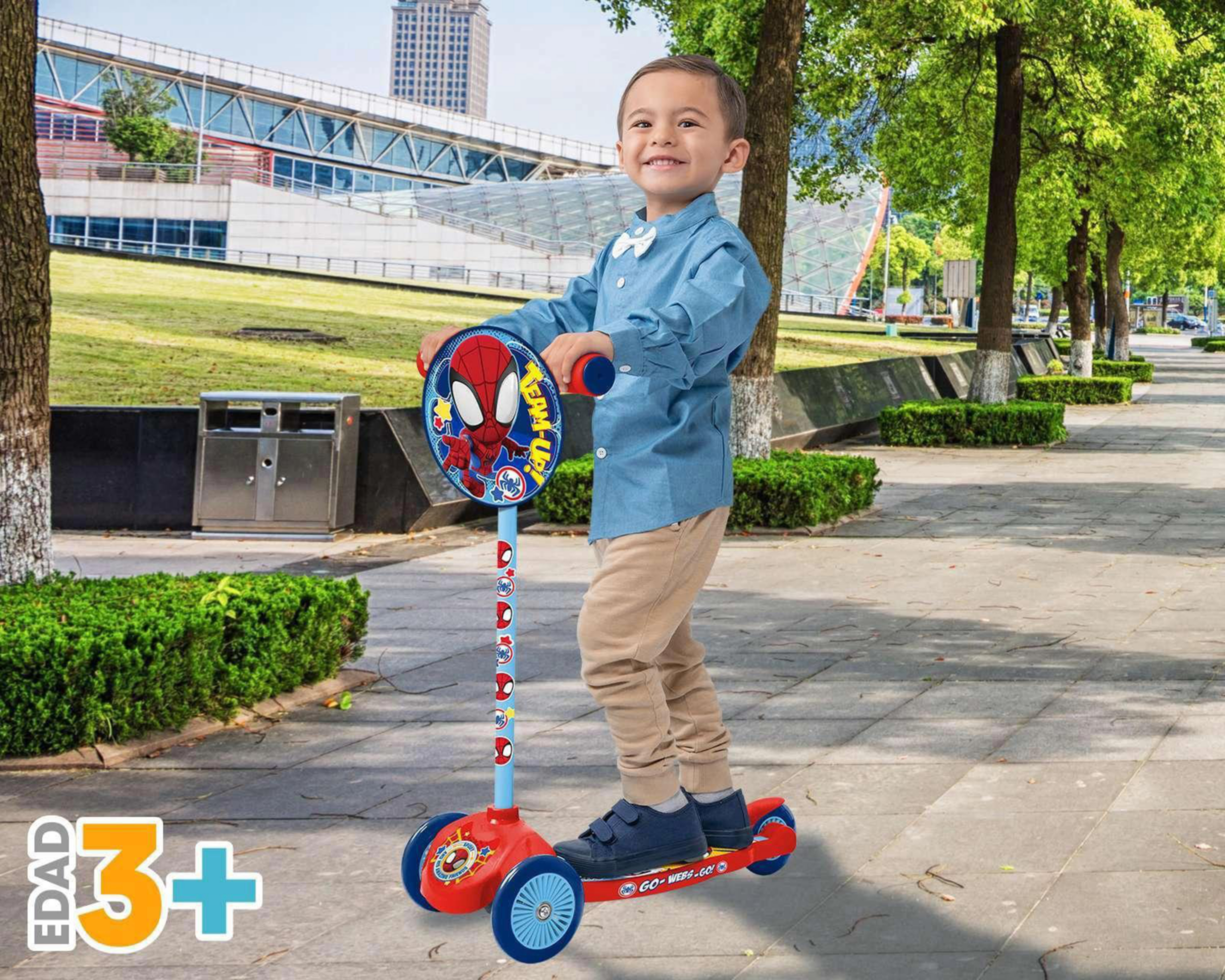 Foto 6 pulgar | Scooter Apache Tri Spider-Man